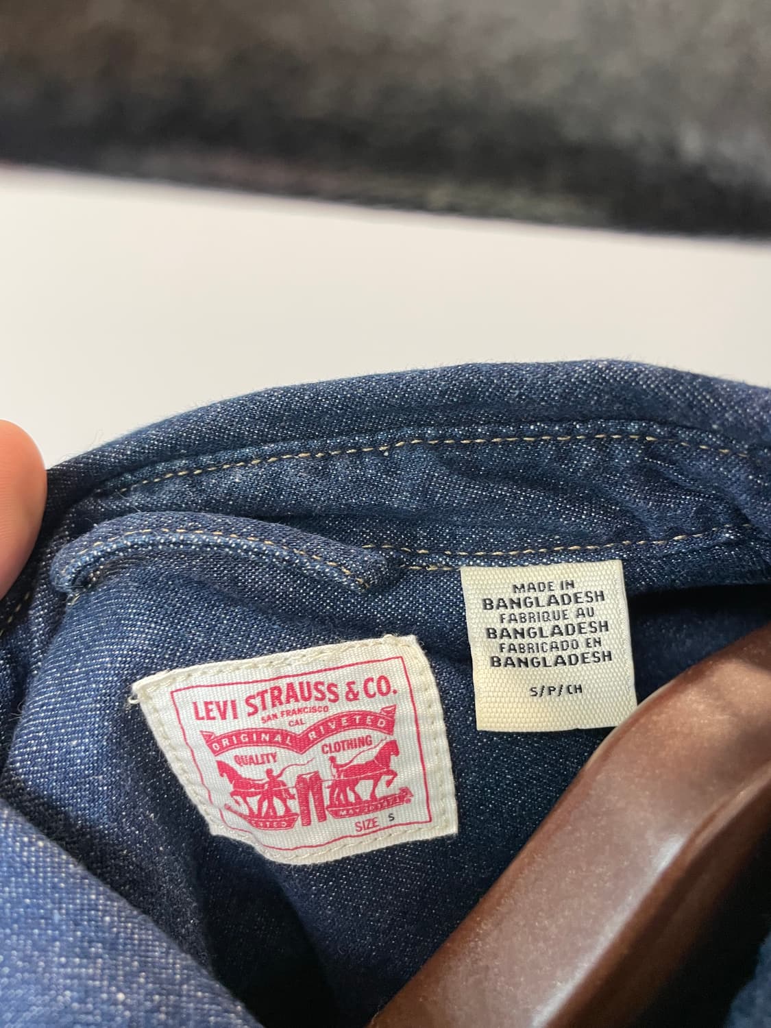 (S) Levis 리바이스 투포켓 웨스턴 데님 셔츠 상품이미지4