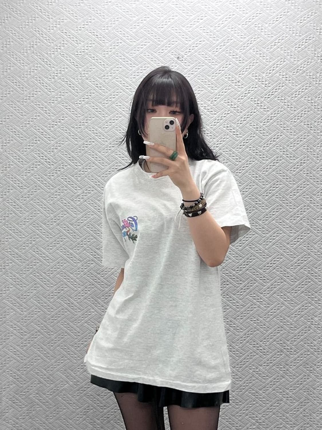 캐리비안소울 USA 스트릿 펑크 키치 빅프린팅 반팔티 L C10918 상품이미지2