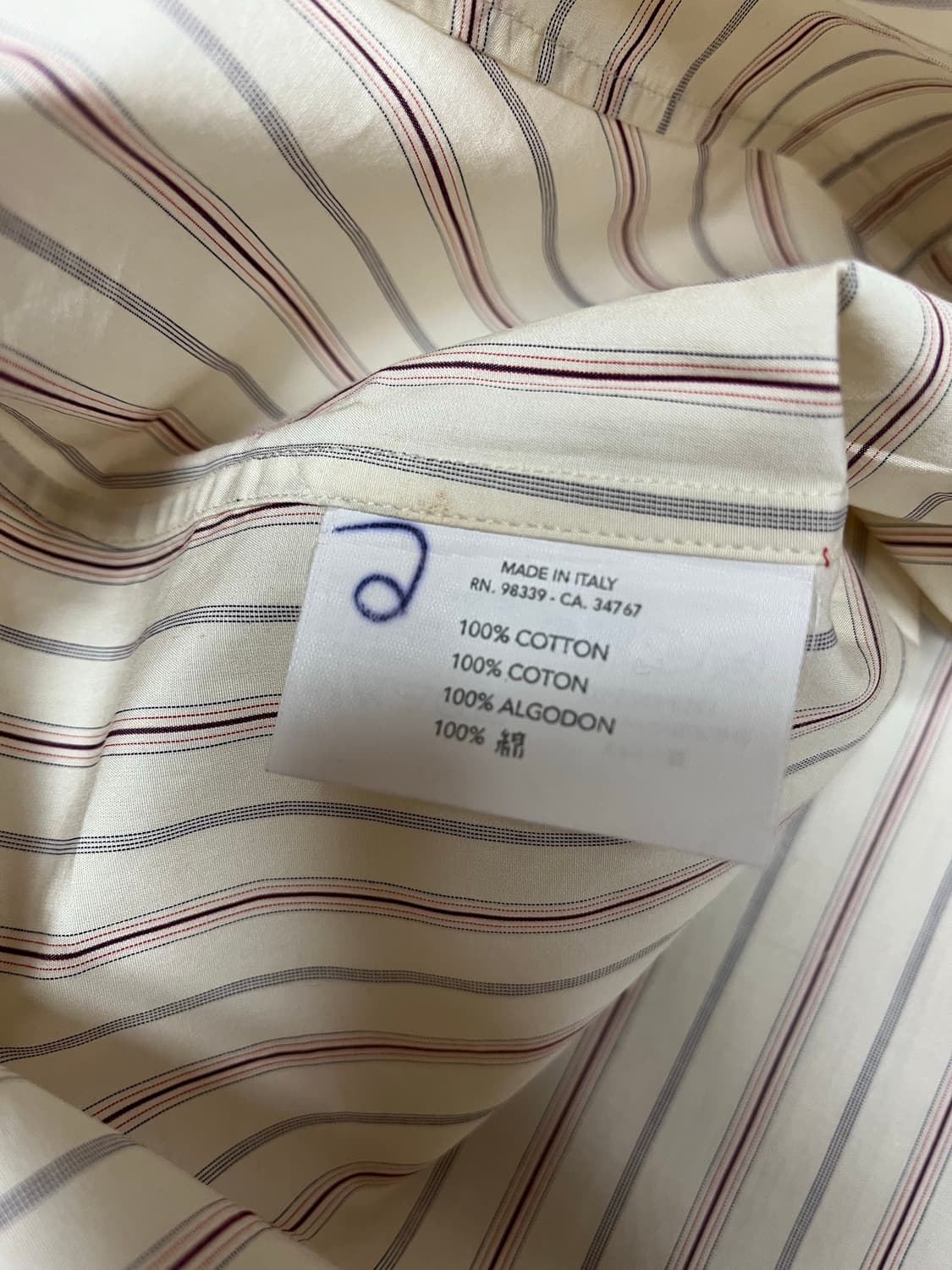 프라다 Prada 남자 스트라이프 셔츠 사이즈40 상품이미지6