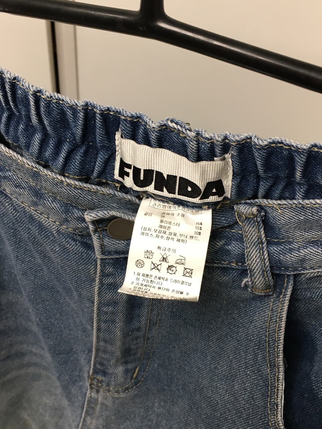 FUNDA 펀다 데님 버뮤다 팬츠 상품이미지4