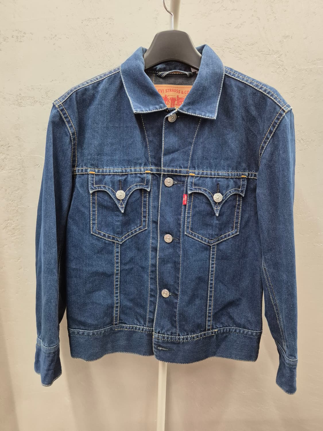 리바이스 아이코닉 데님 자켓 L 진청 상품이미지2