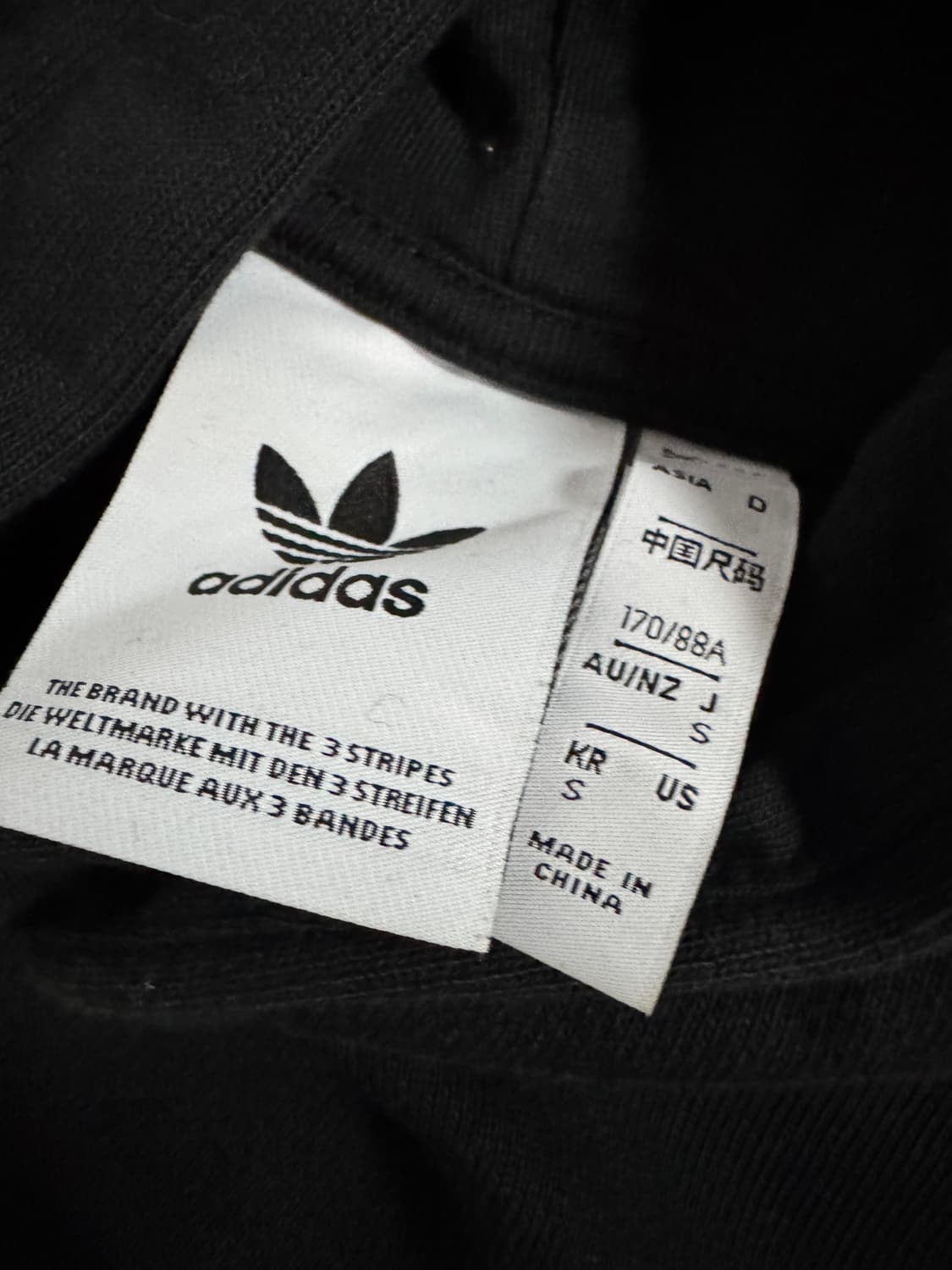 여성 아디다스 센터 그래픽 블랙 후드티 s 상품이미지3