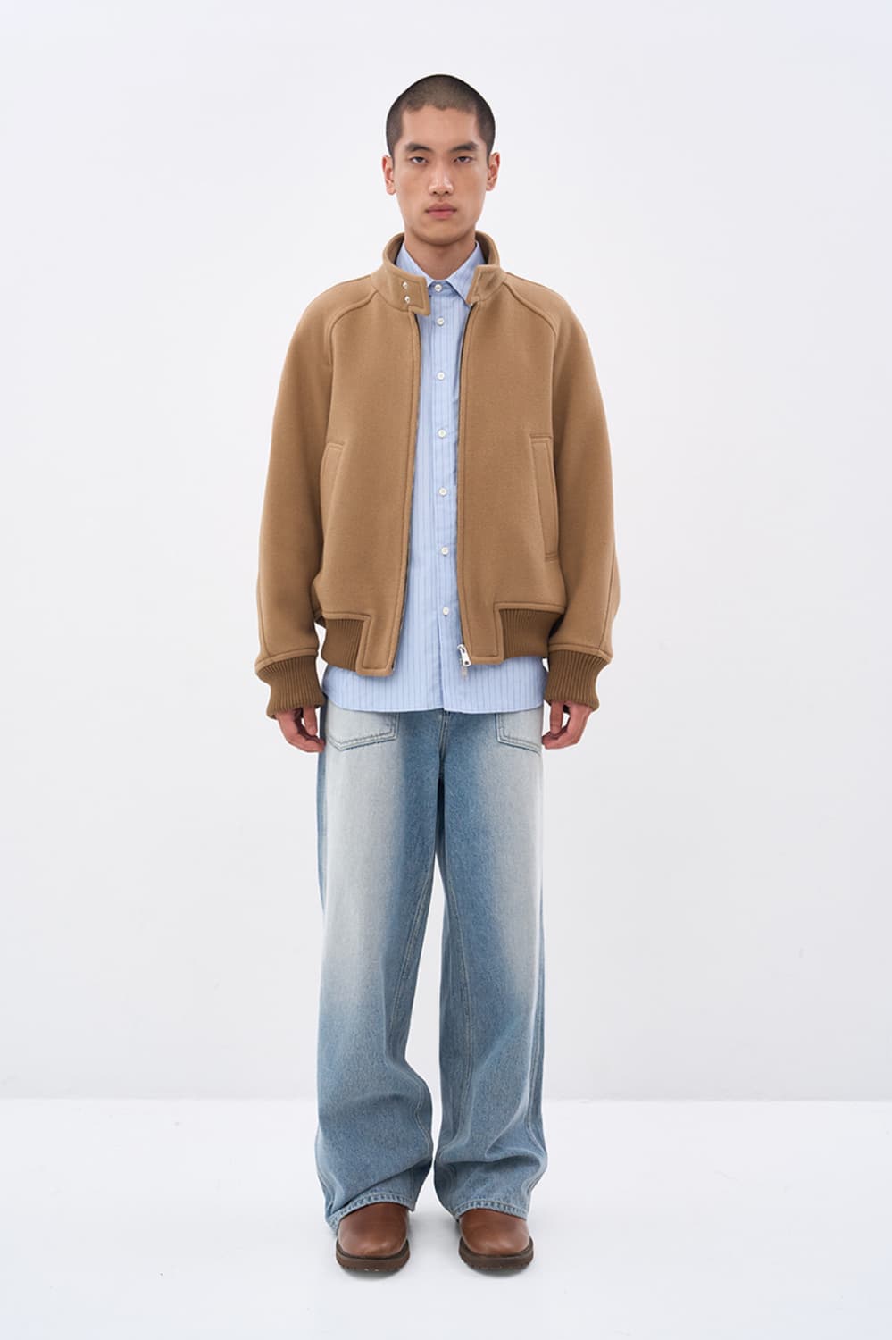 AFTER PRAY 리가즈 해링턴 블루종 Mocha S 사이즈 상품이미지2