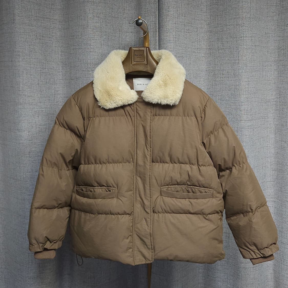 F ) 여성 에코퍼 카라 패딩점퍼 상품이미지1