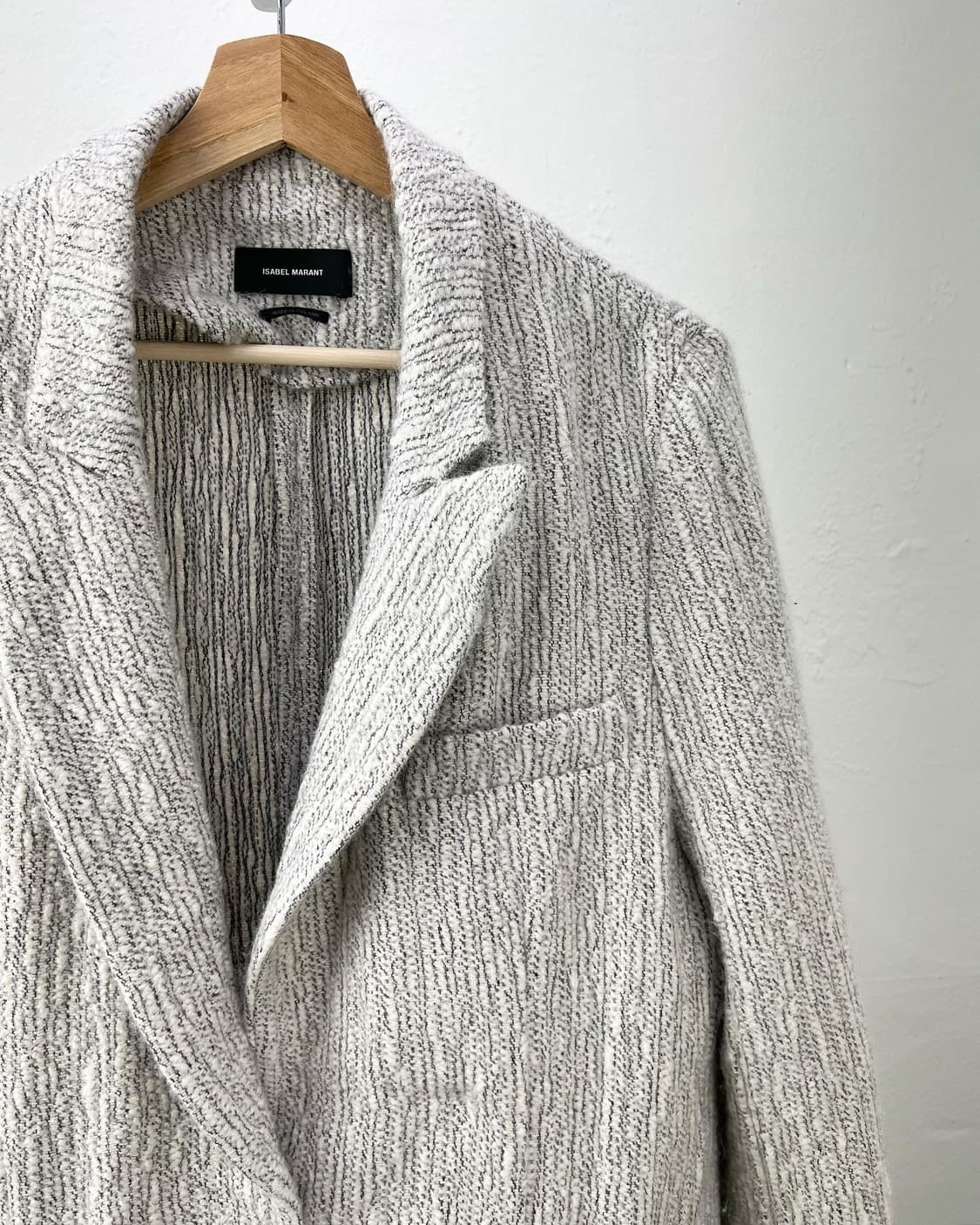 이자벨 마랑 그레이 알파카 싱글 블레이져  상품이미지2