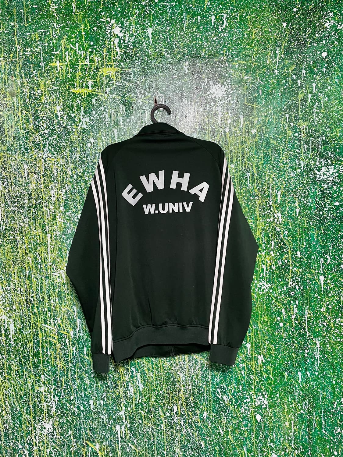 아디다스 이화여대 딥그린 스몰로고 져지 XL 상품이미지8