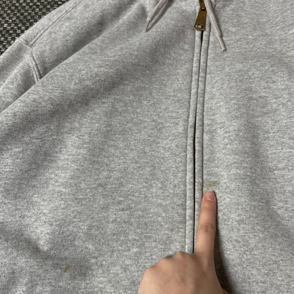 칼하트 그레이 후드집업 오리지널핏 M 상품이미지8