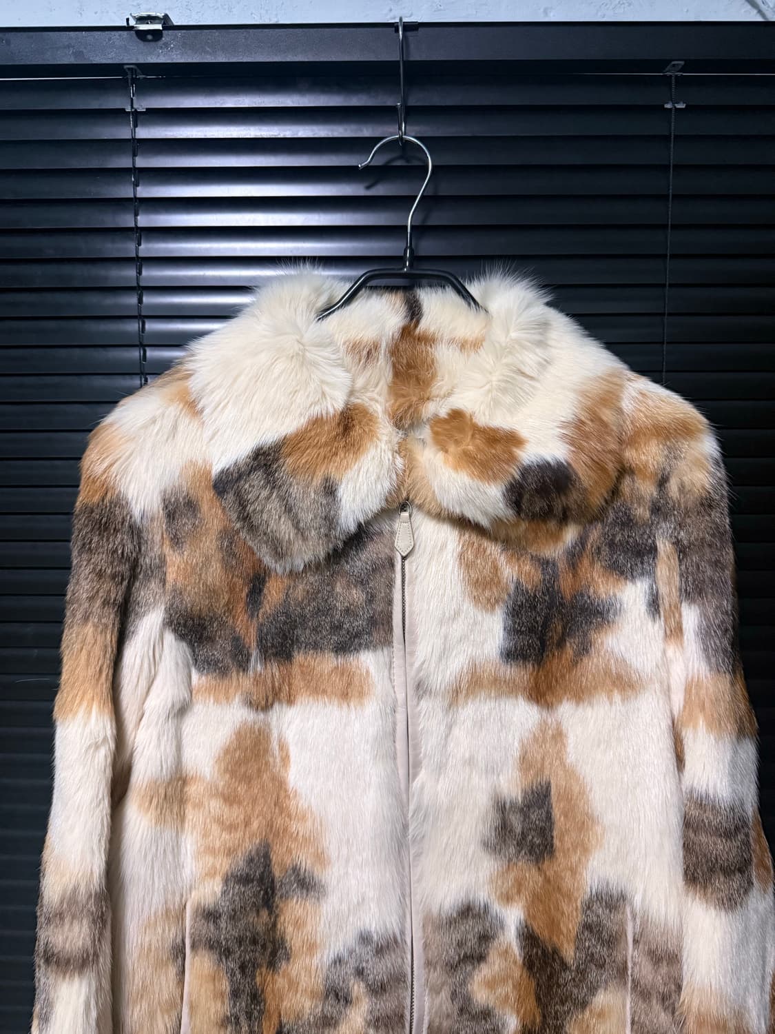 FASHCRE 이태리 토끼 털 밍크 가죽 레더 퍼 송치 고스 펑크 웨스턴 상품이미지4