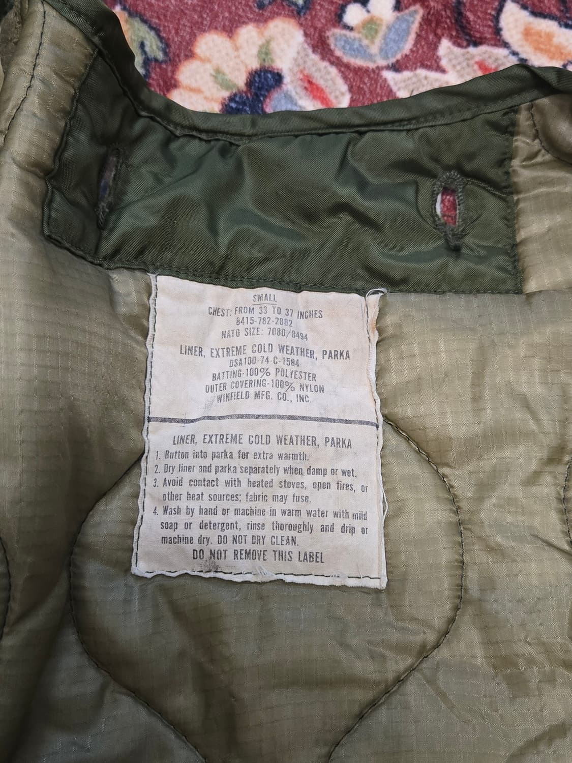 XS] 73년제 M-65 피쉬테일 파카  상품이미지9