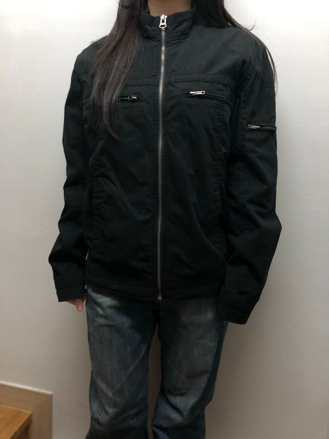 빈티지 블랙 펑크 자켓 상품이미지5