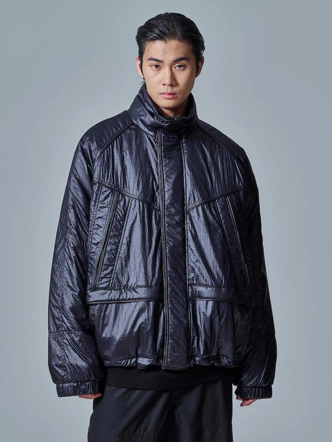 준지 129만 나일론 미드렝스 트랙 점퍼 상품이미지3