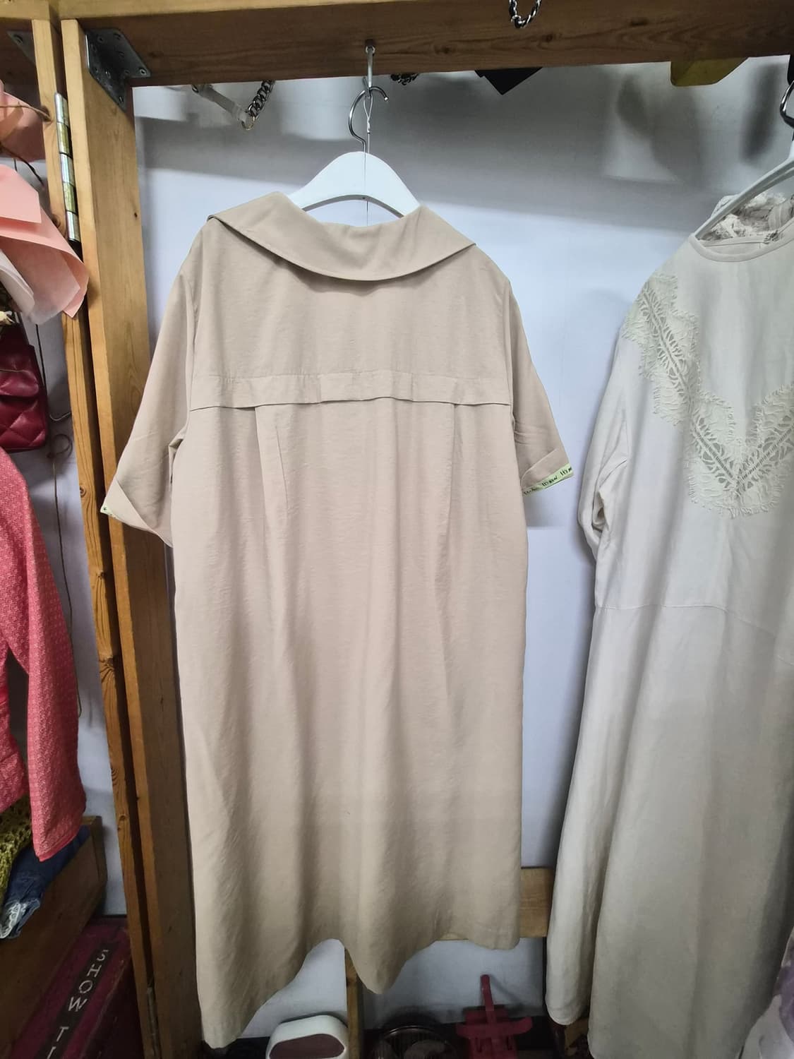 씨씨콜렉트 롤업레터링 수입 바스락 원피스 상품이미지8
