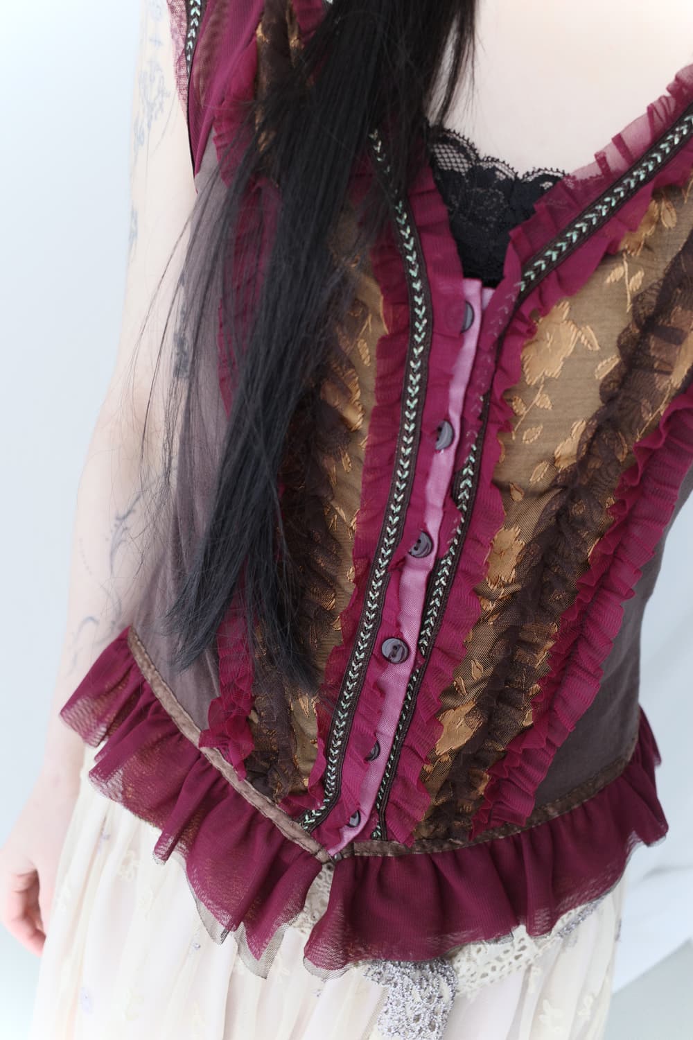 frill sleeveless blosue 상품이미지5