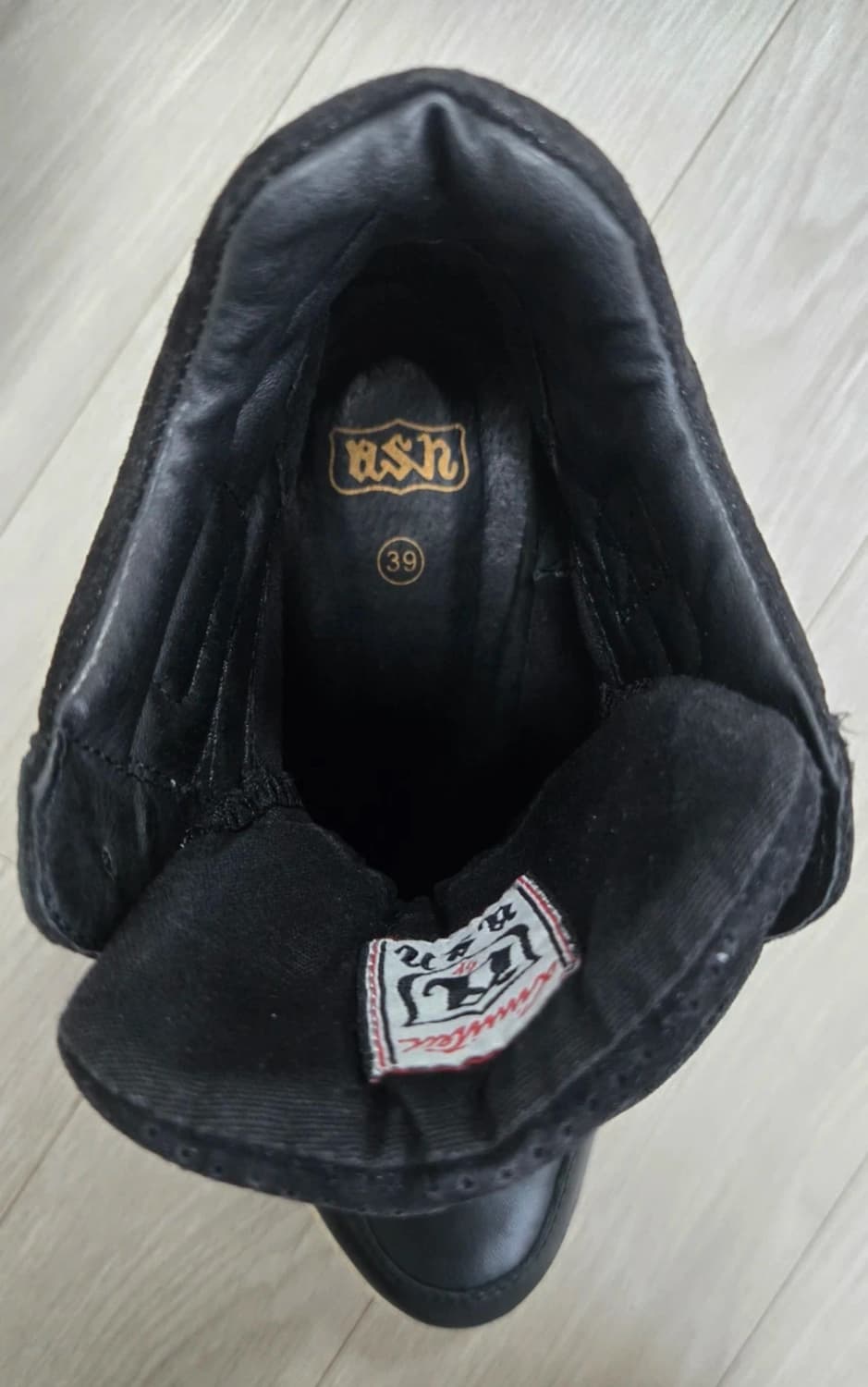 Ash 아쉬 레더 스웨이드 웨지힐스니커즈 39 상품이미지4