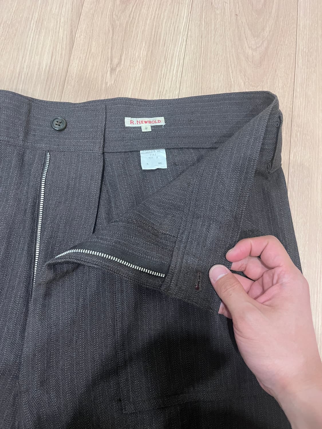 R.NEWBOLD by Paul Smith 브라운 울 팬츠 (36) 상품이미지4