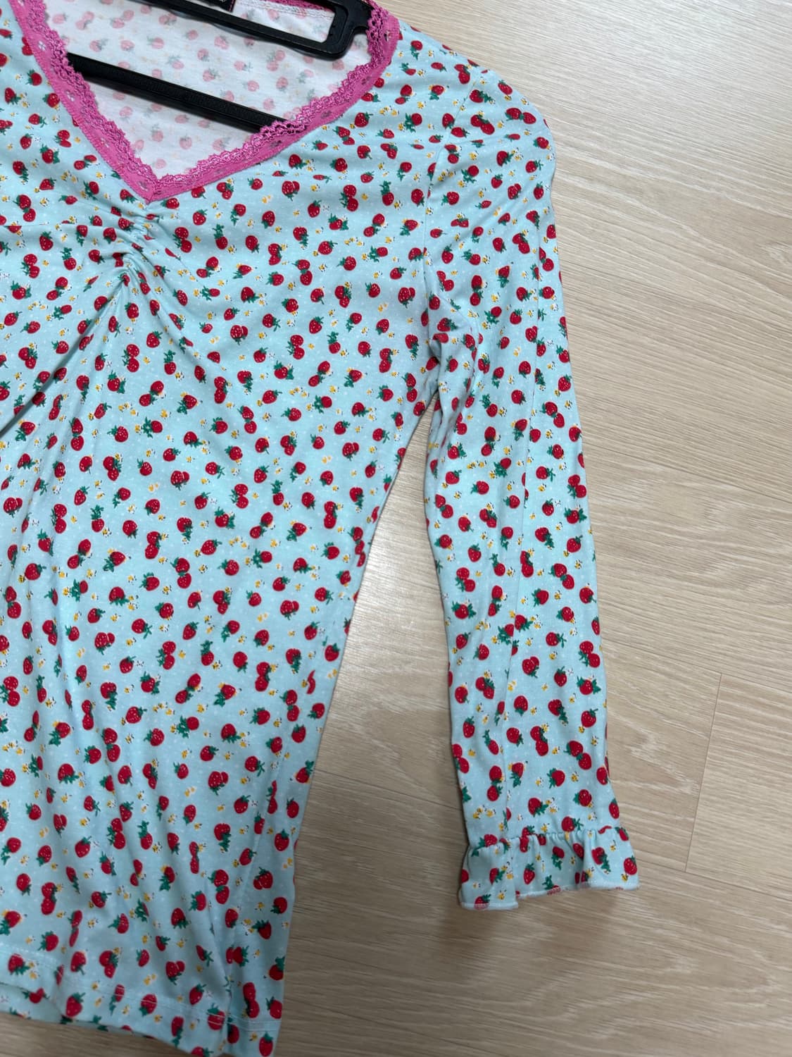 샵 페어리 little strawberry lace top (mint) 상품이미지4