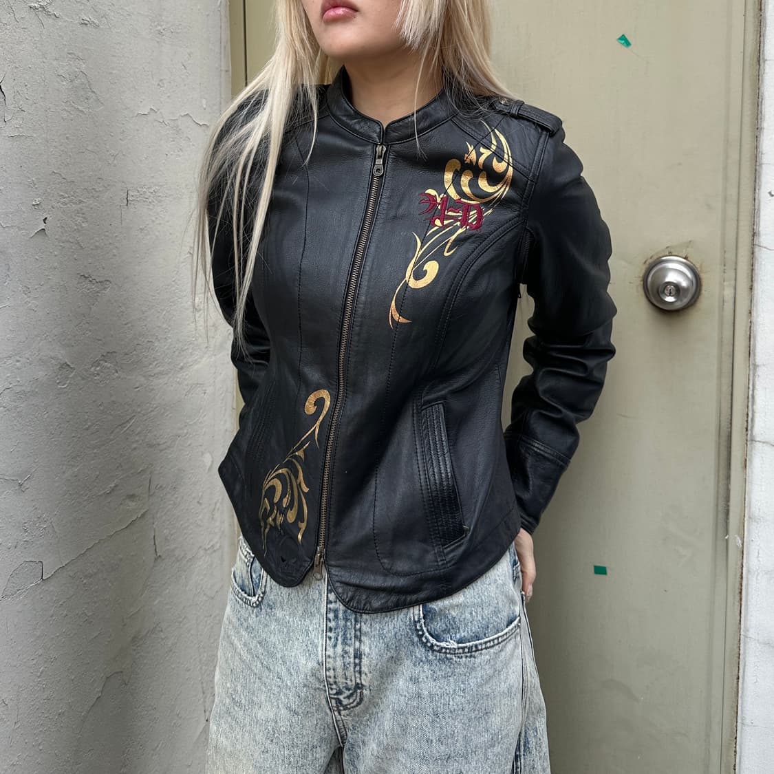 2008년 아카이브 할리데이비슨 트라이벌 가죽자켓 상품이미지8