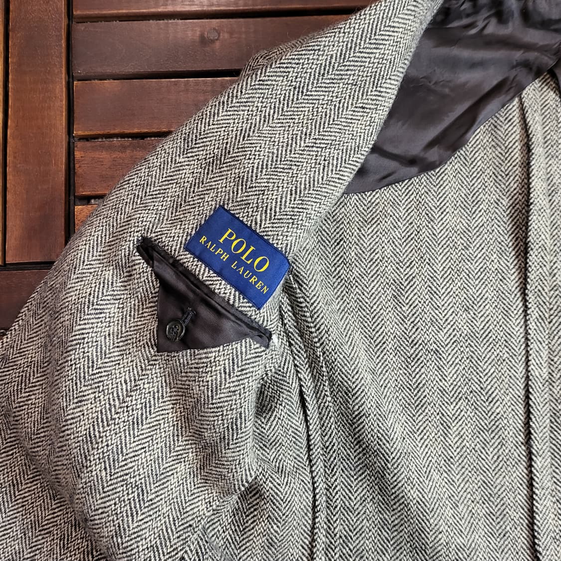 폴로 랄프로렌 헤링본 자켓 (40R) made in italy 상품이미지8