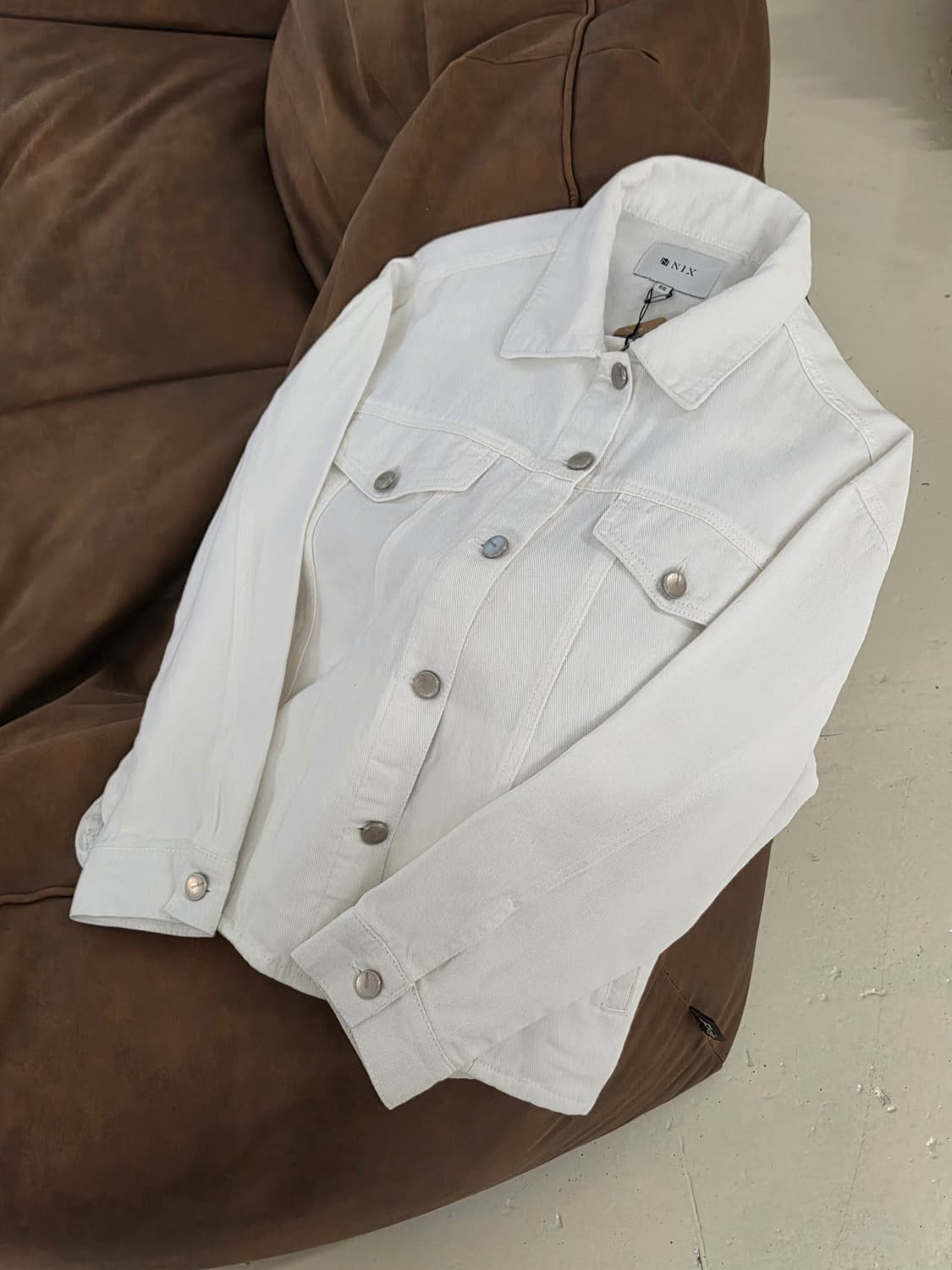 NIX 닉스 화이트 트러커 자켓 상품이미지4