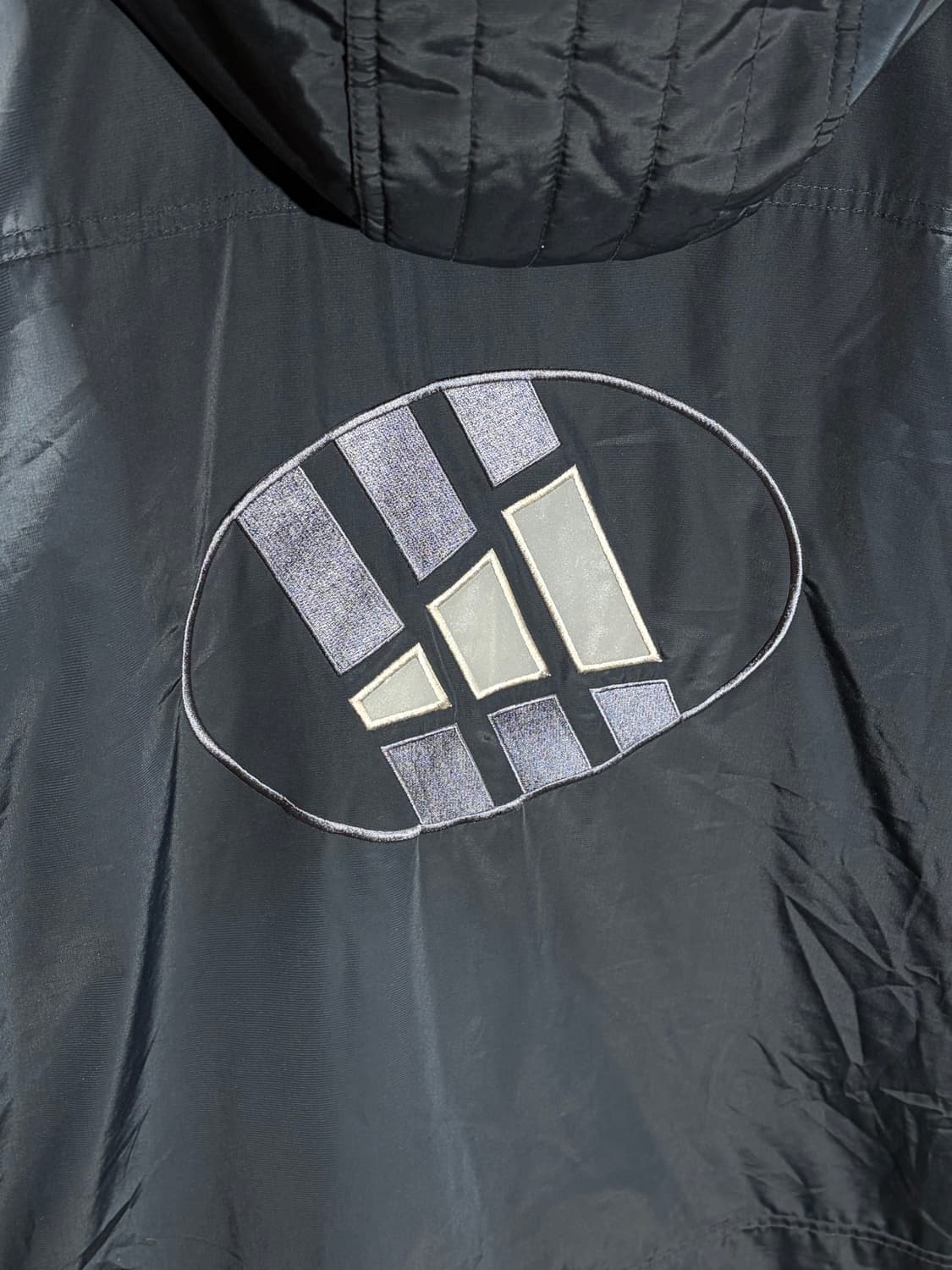 XL 아디다스 삼선로고 빅로고 패디드 나일론 야상 후드자켓 상품이미지5