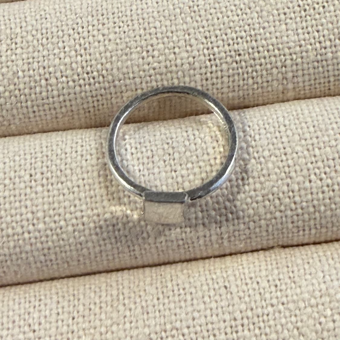 새상품 여성 신주 은도금 네모 반지 상품이미지5