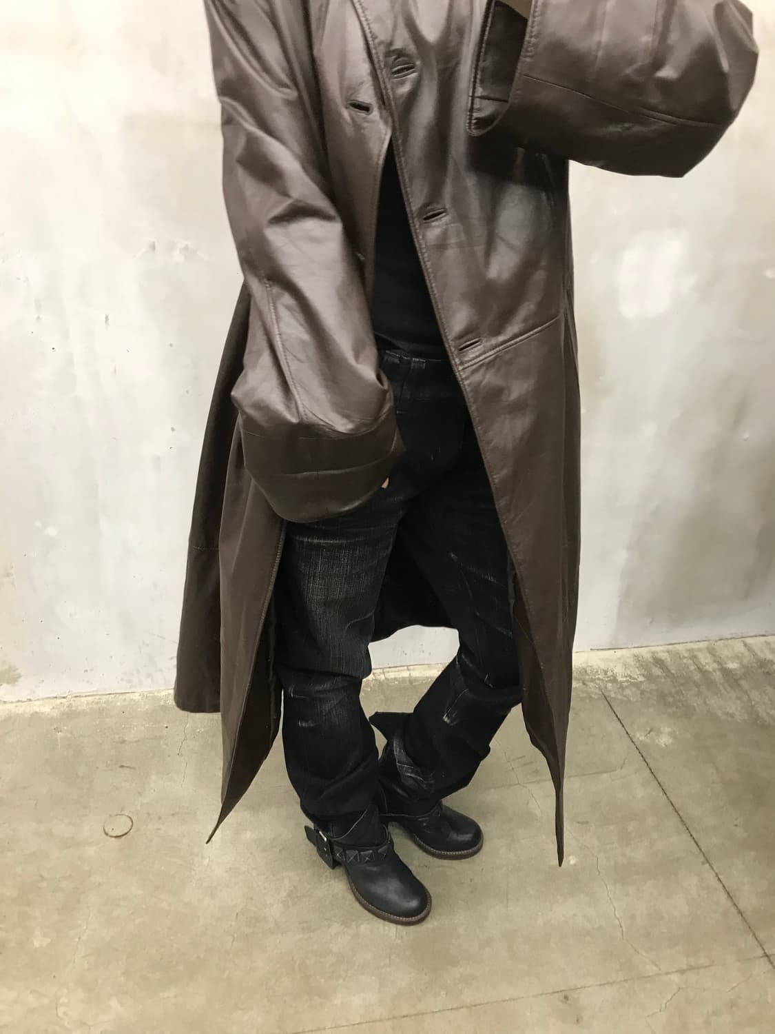 Real leader hood long coat 상품이미지4