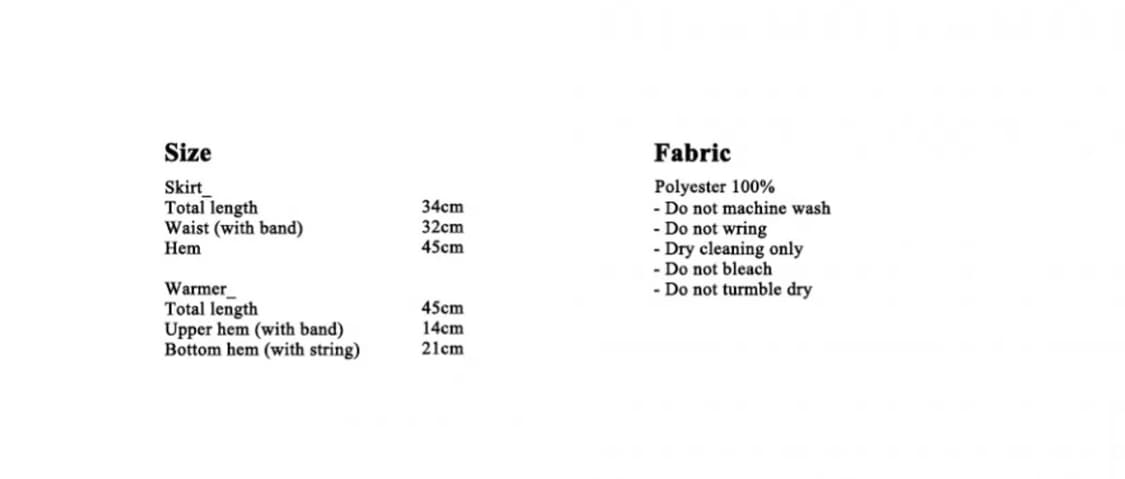크랭크 레그워머 세트 미니스커트 퍼플 프리 상품이미지3