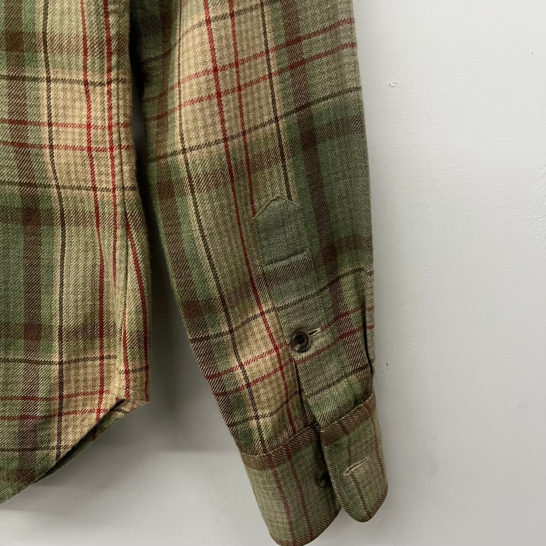 폴로 랄프로렌 체크 셔츠 스웨이드 패치 남S 상품이미지6