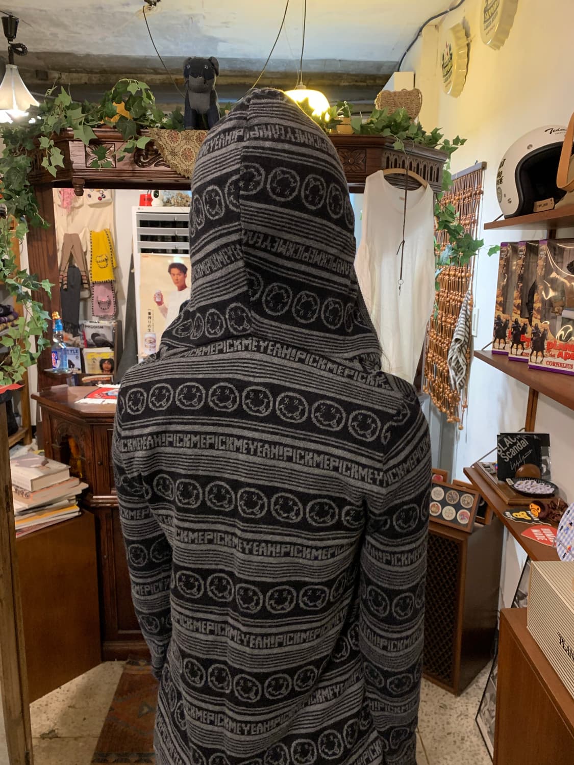 히스테릭글래머 너바나 커트코베인 픽미 스트라이프 후드티 상품이미지10