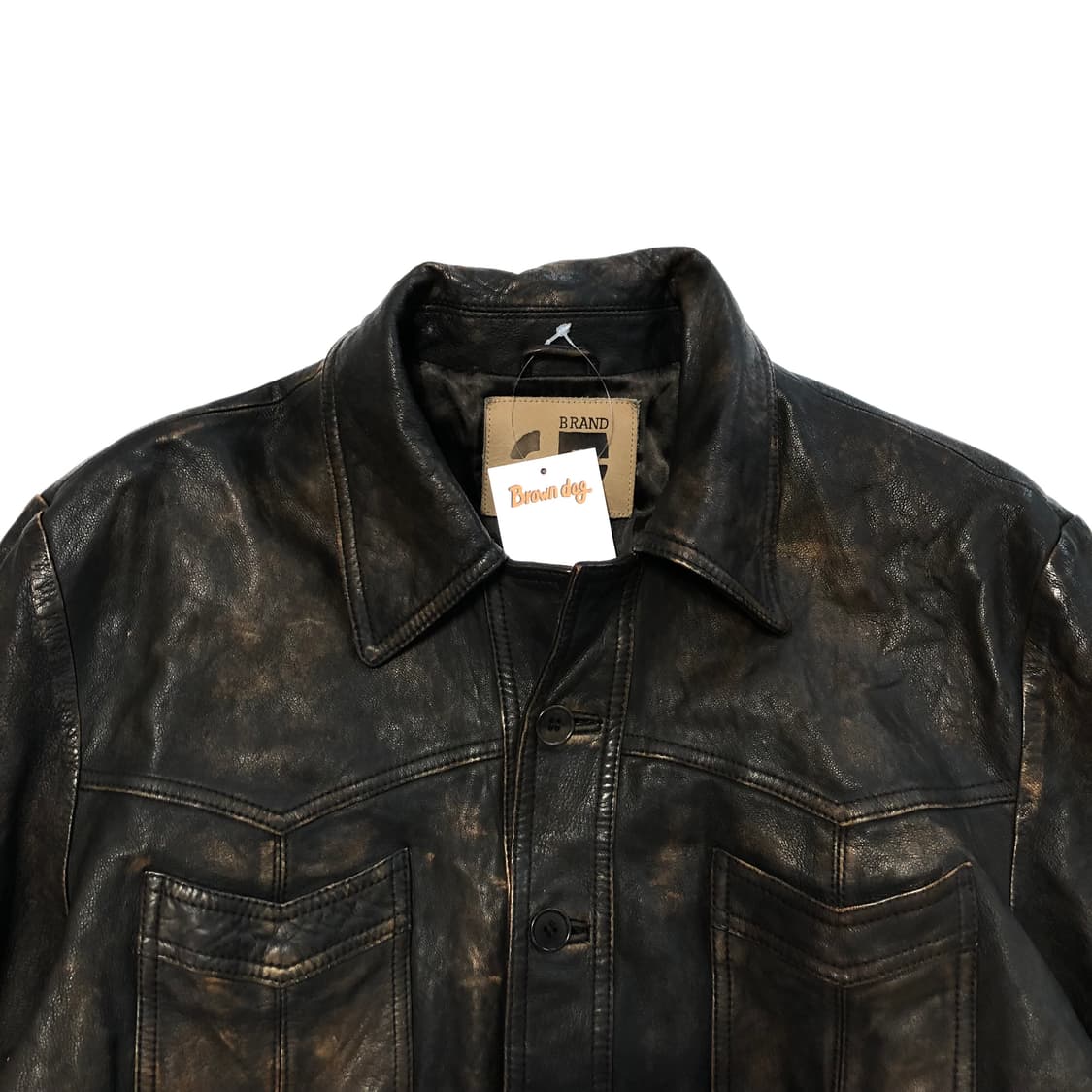 Guess 빈티지 레더자켓 상품이미지4