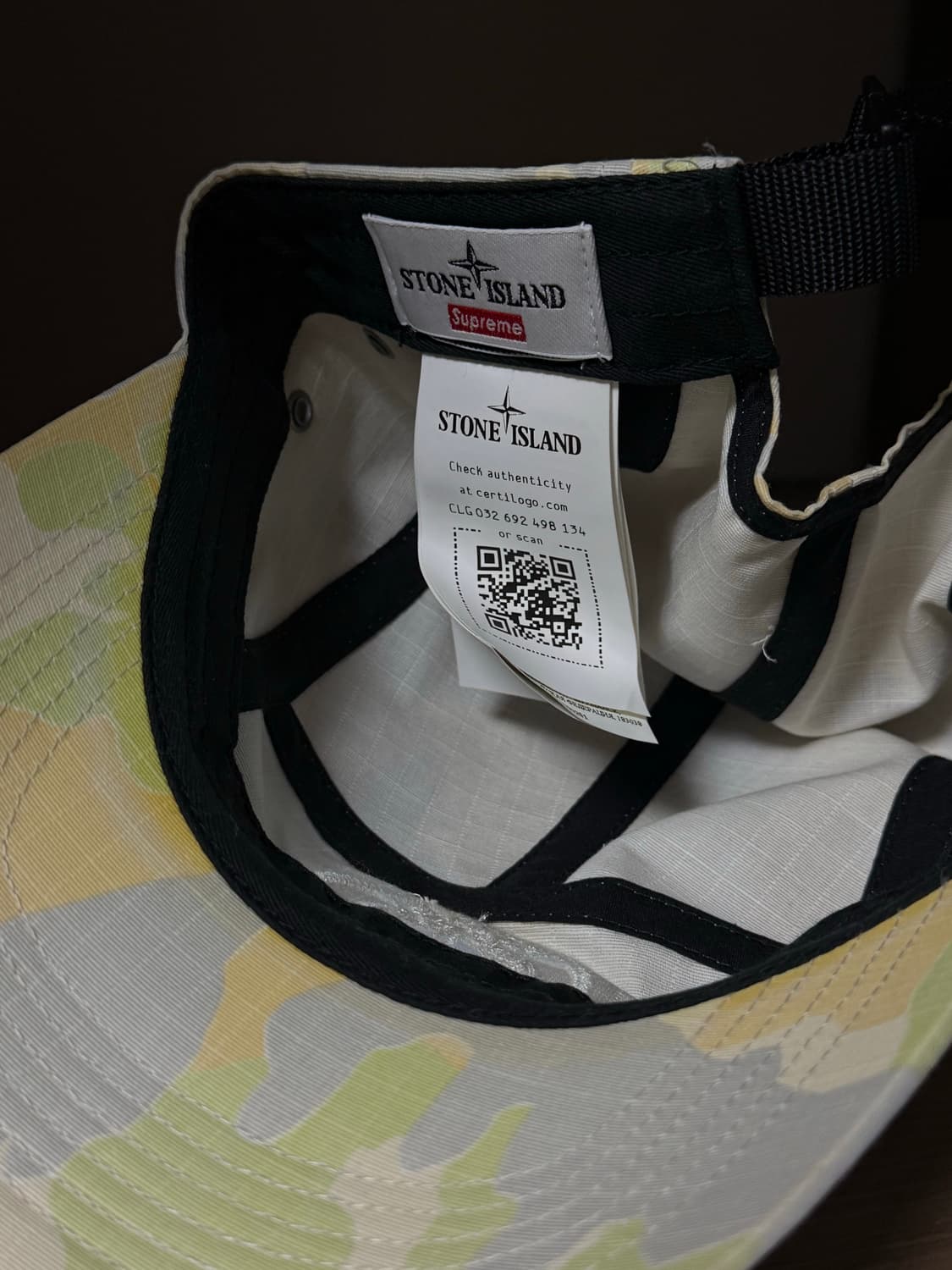 스톤아일랜드 슈프림 캠프캡 상품이미지2