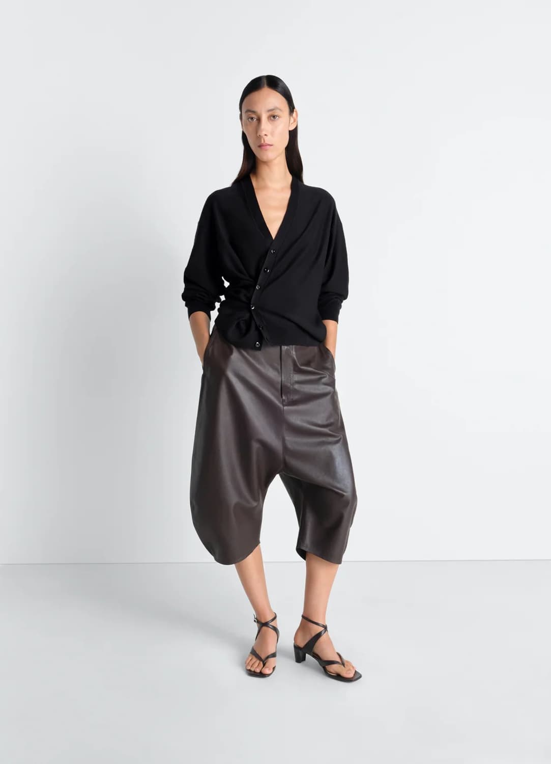 [S]르메르 26ss 트위스트 가디건/블랙 상품이미지2