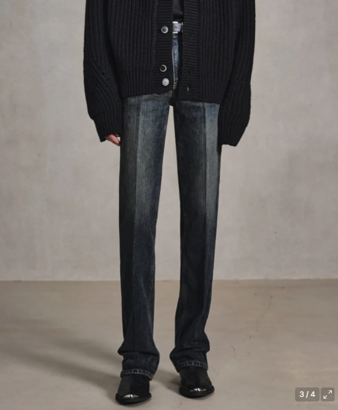 엘무드 아키라 플레어데님 딥블루 상품이미지1