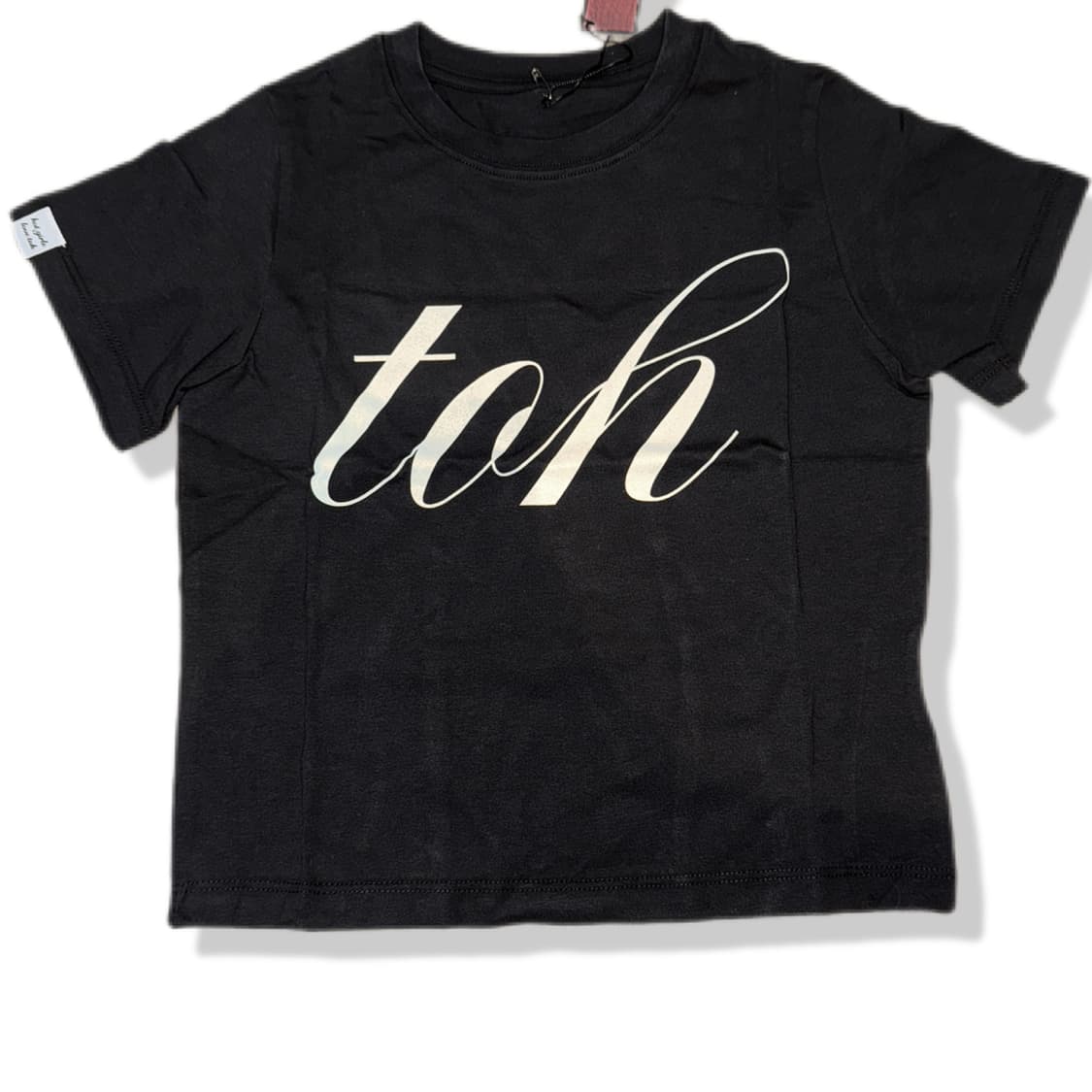 TOH 로고 크롭 탑 - 블랙 상품이미지1