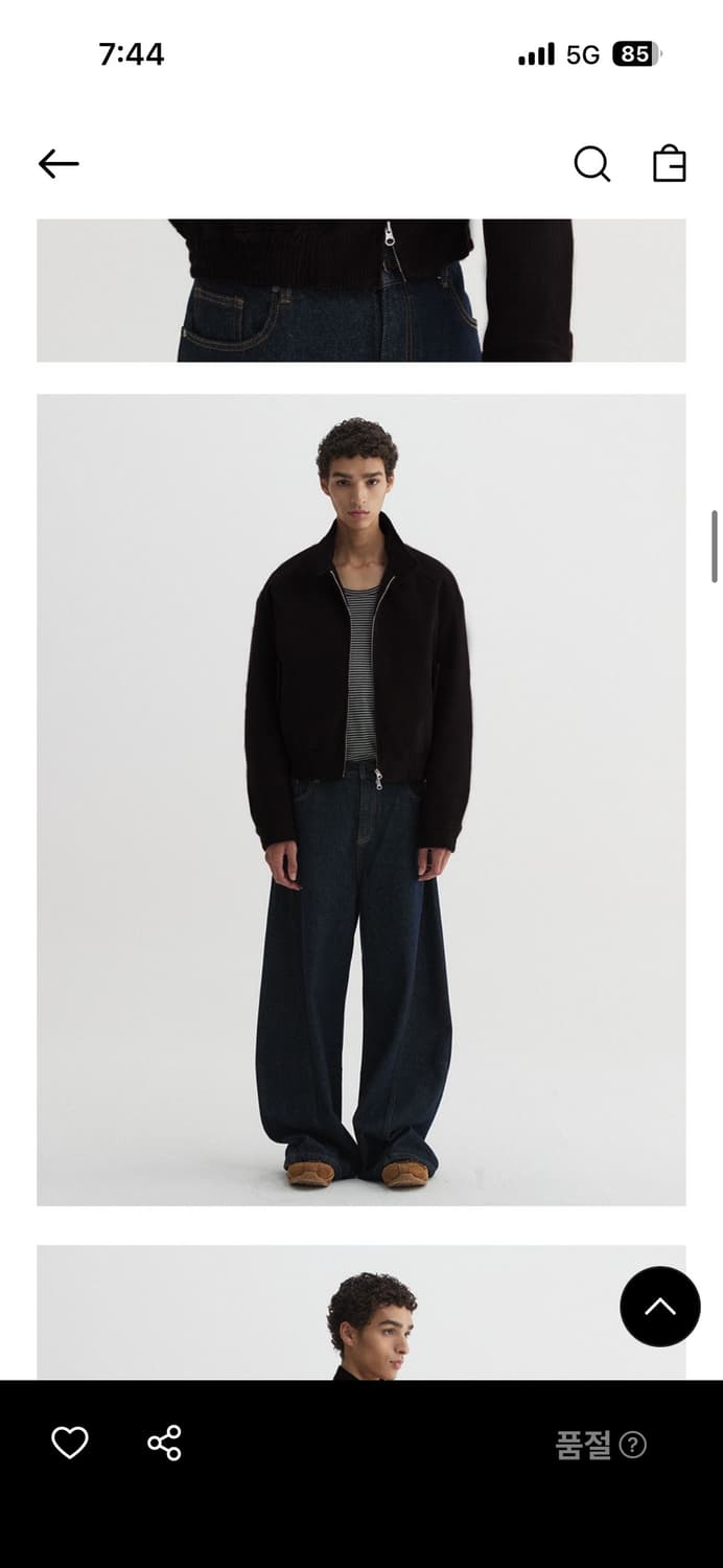 DNSR 코듀로이 해링턴 크롭 자켓 판매합니다 (사이즈 L) 상품이미지2