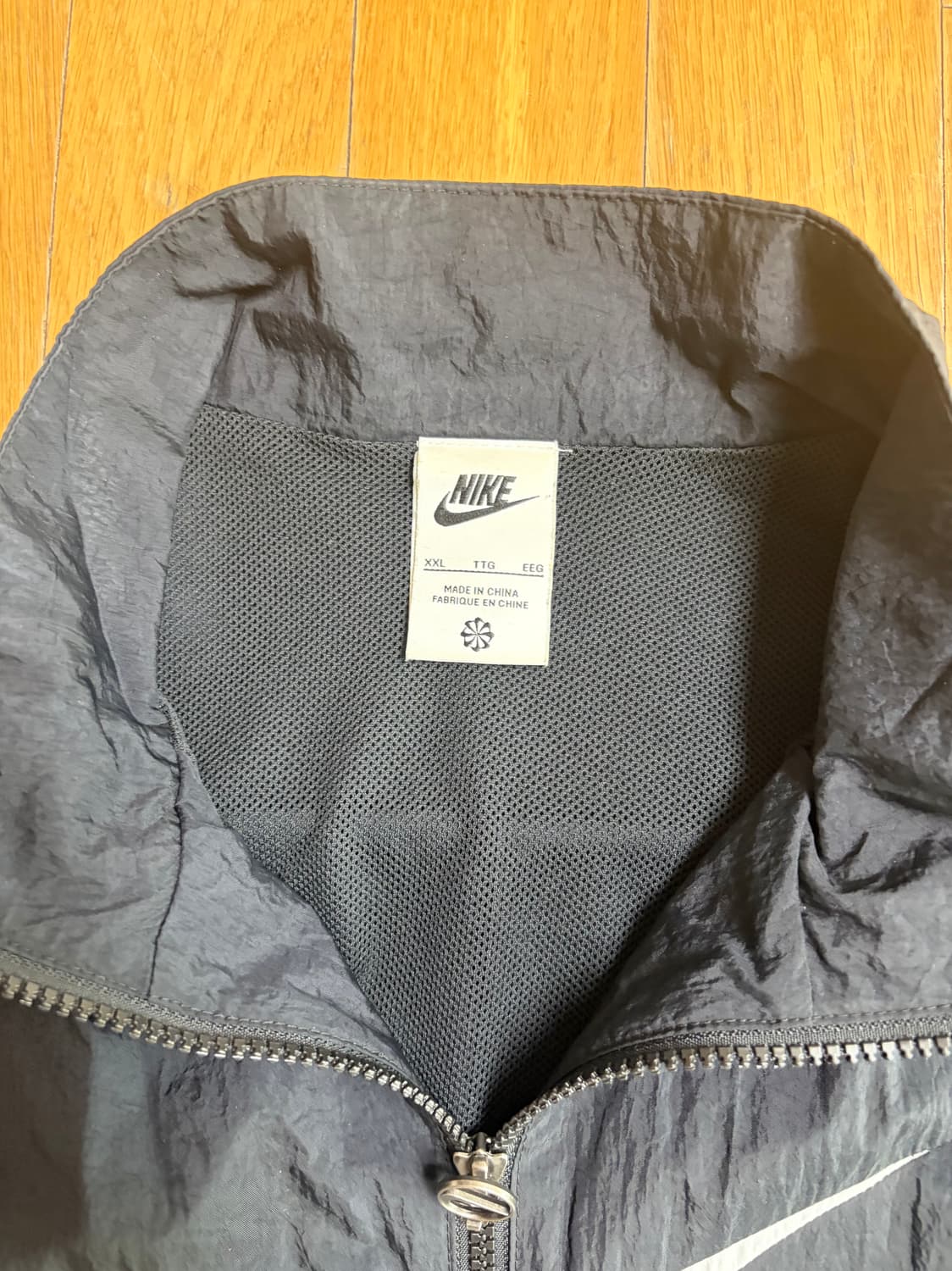 (W) 나이키 NSW 에센셜 우븐 자켓 블랙 상품이미지3