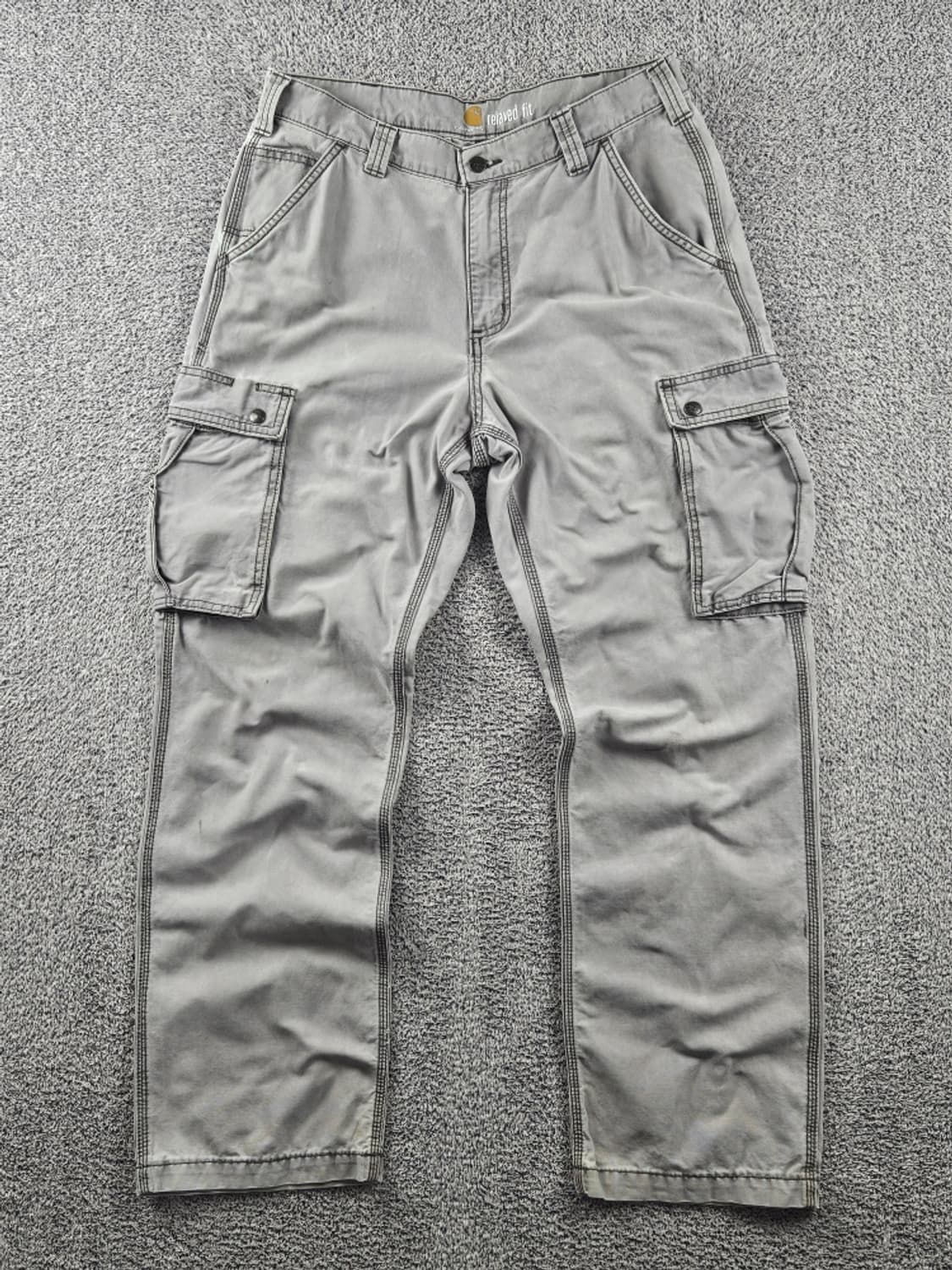 칼하트 코튼 캔버스 카고 포켓 워크 팬츠 ( 34X32 ) / 10902 상품이미지1