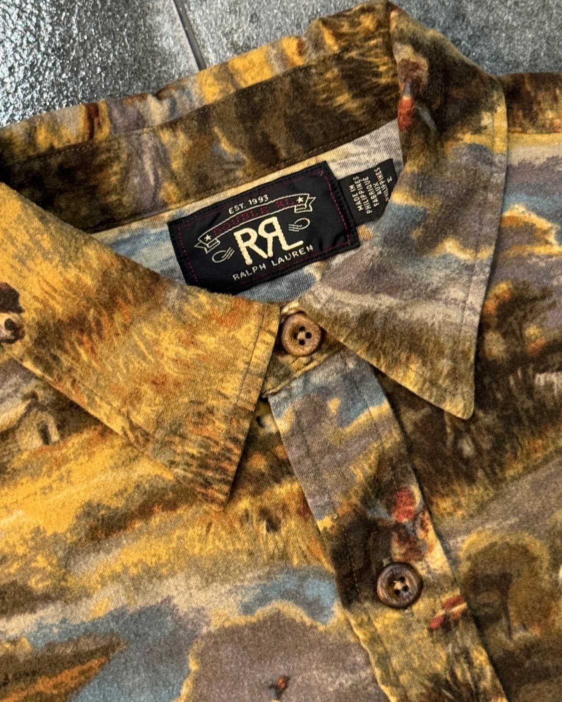 RRL 헌팅 프린트 플란넬 셔츠 상품이미지5