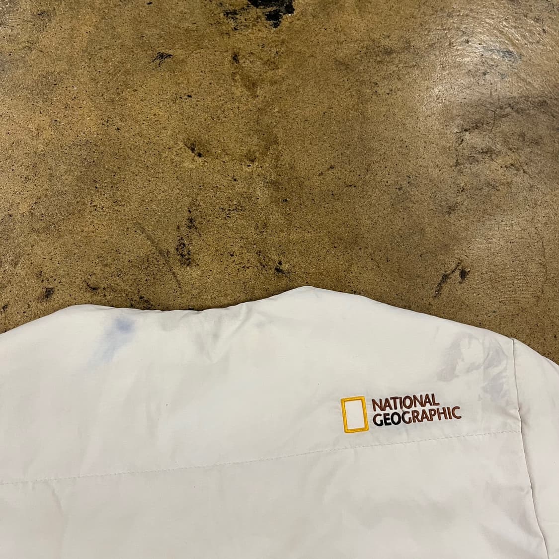 [정품/S] 내셔널지오그래픽 아이보리 패딩 점퍼 b16 상품이미지8