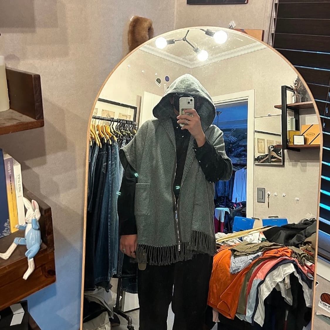 DIESEL 디젤 프린지 케이프 판초우의 상품이미지4