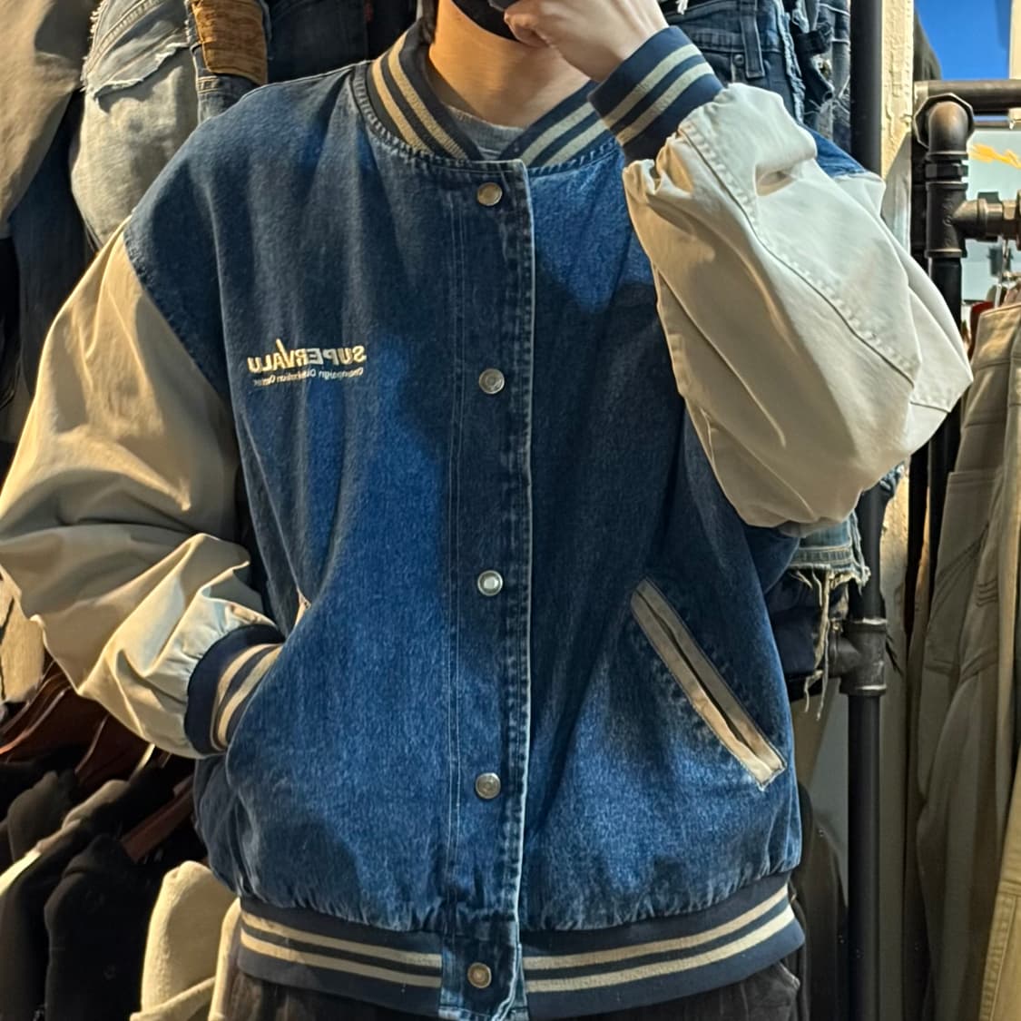 [NO.9] VTG 데님 바시티 자켓 상품이미지3