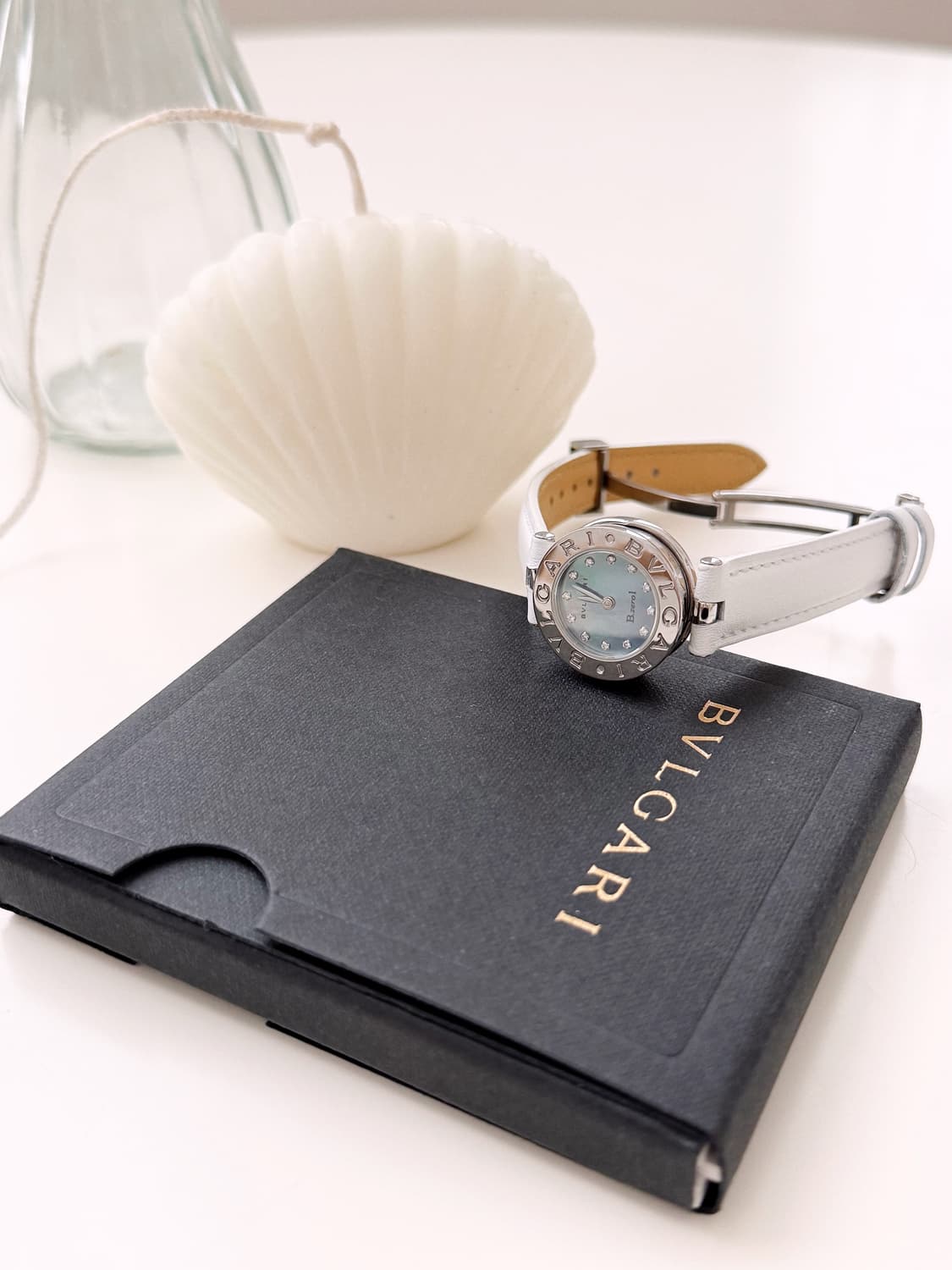 불가리 비제로원 블루 쉘 다이아 시계 상품이미지1