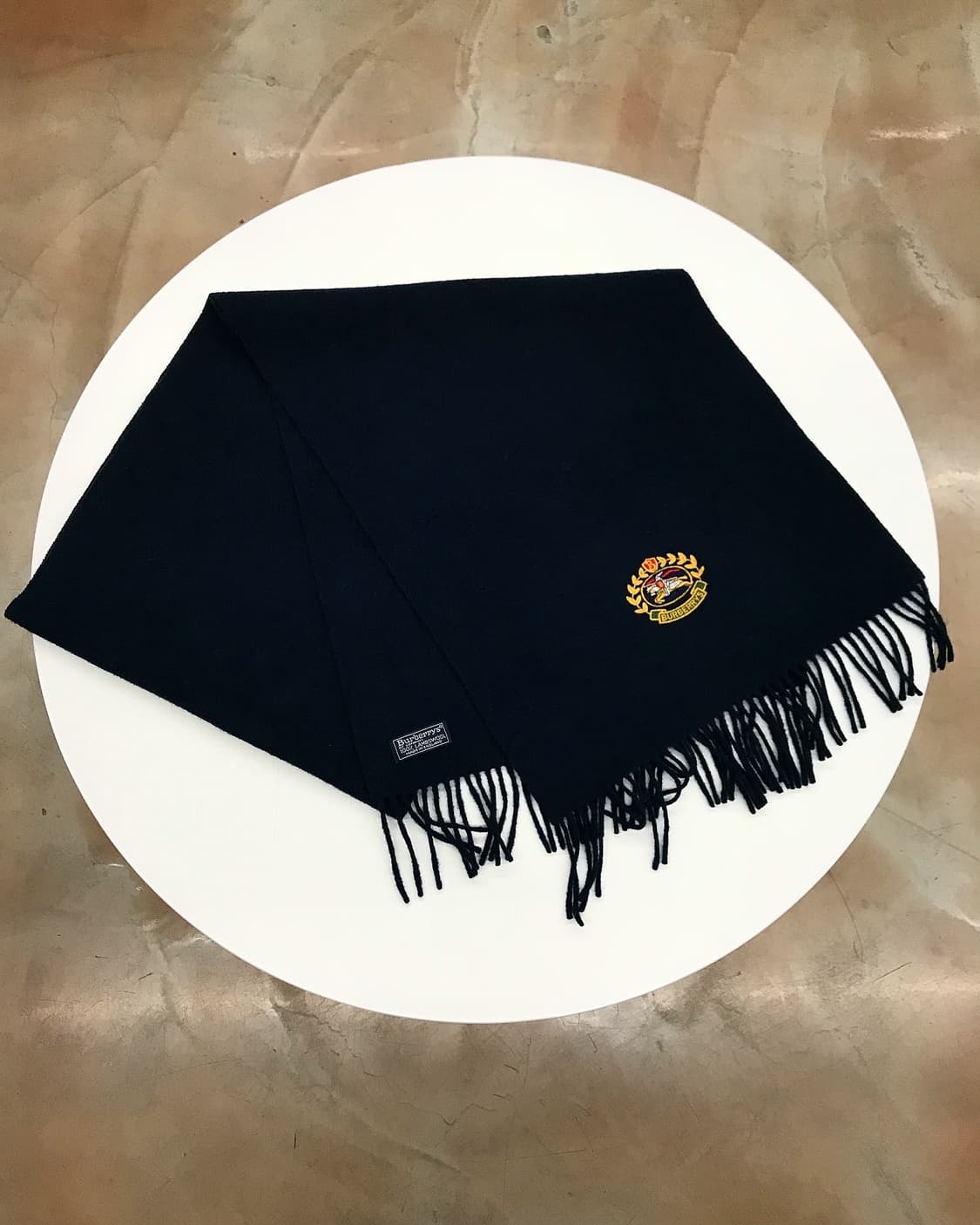 버버리 아카이브 월계수 로고 울 머플러 상품이미지2