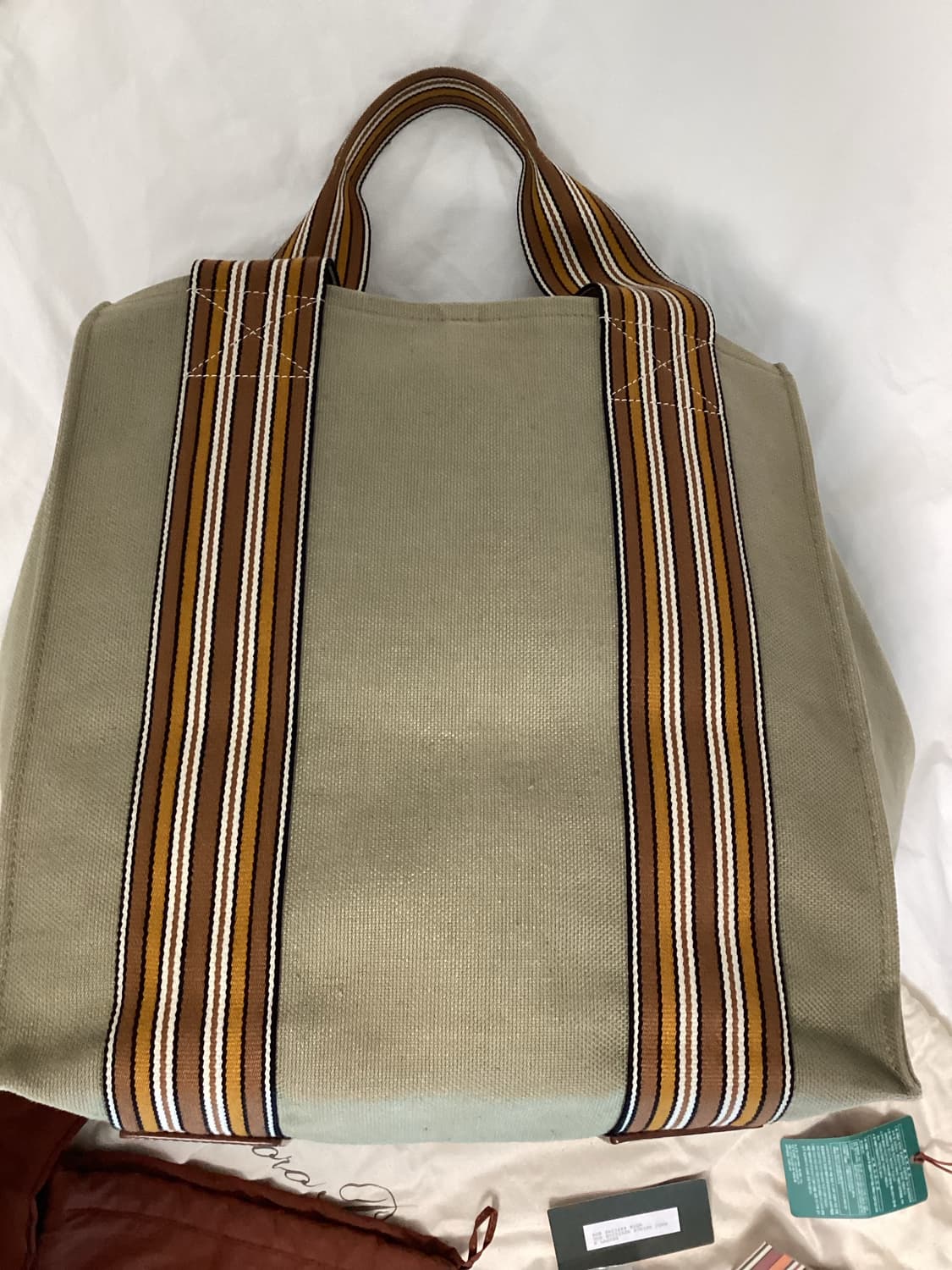 로로피아나 스트라이프 수트케이스 큐브백 상품이미지6