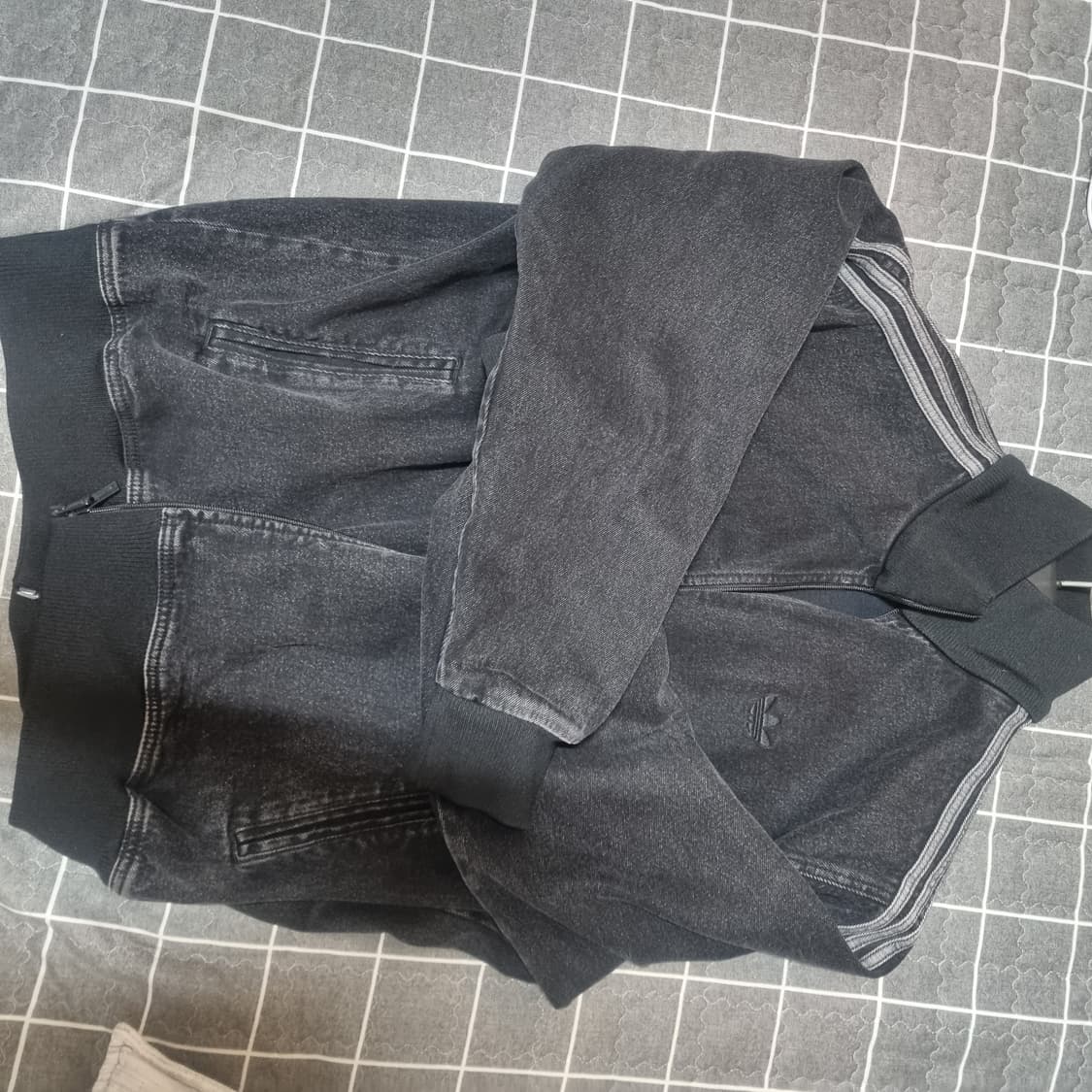 아디다스 아디컬러 데님 파이어버드 트랙탑us XL 상품이미지3