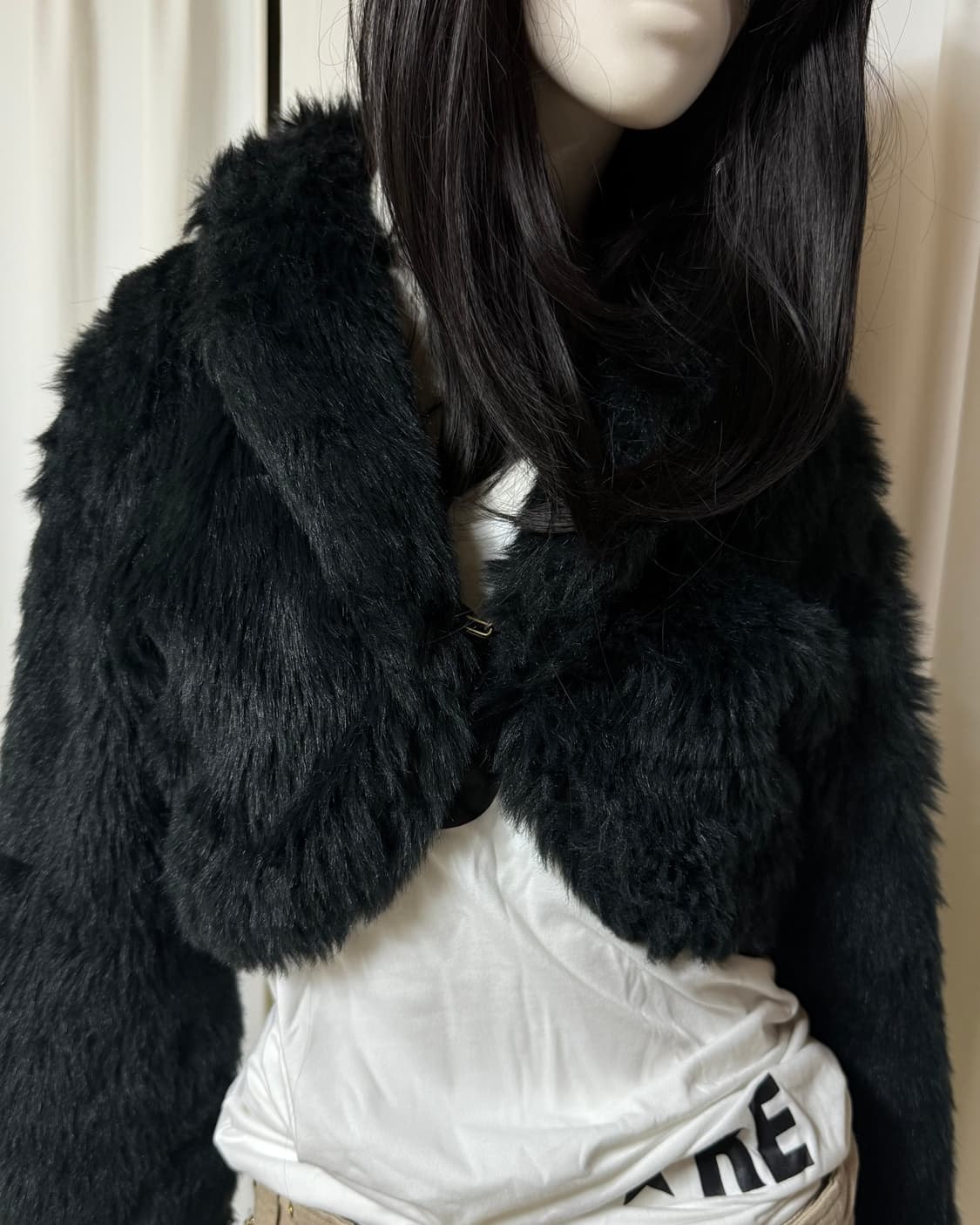 Algonquinz 갸루펑크 페이크 퍼 숏 자켓 상품이미지3