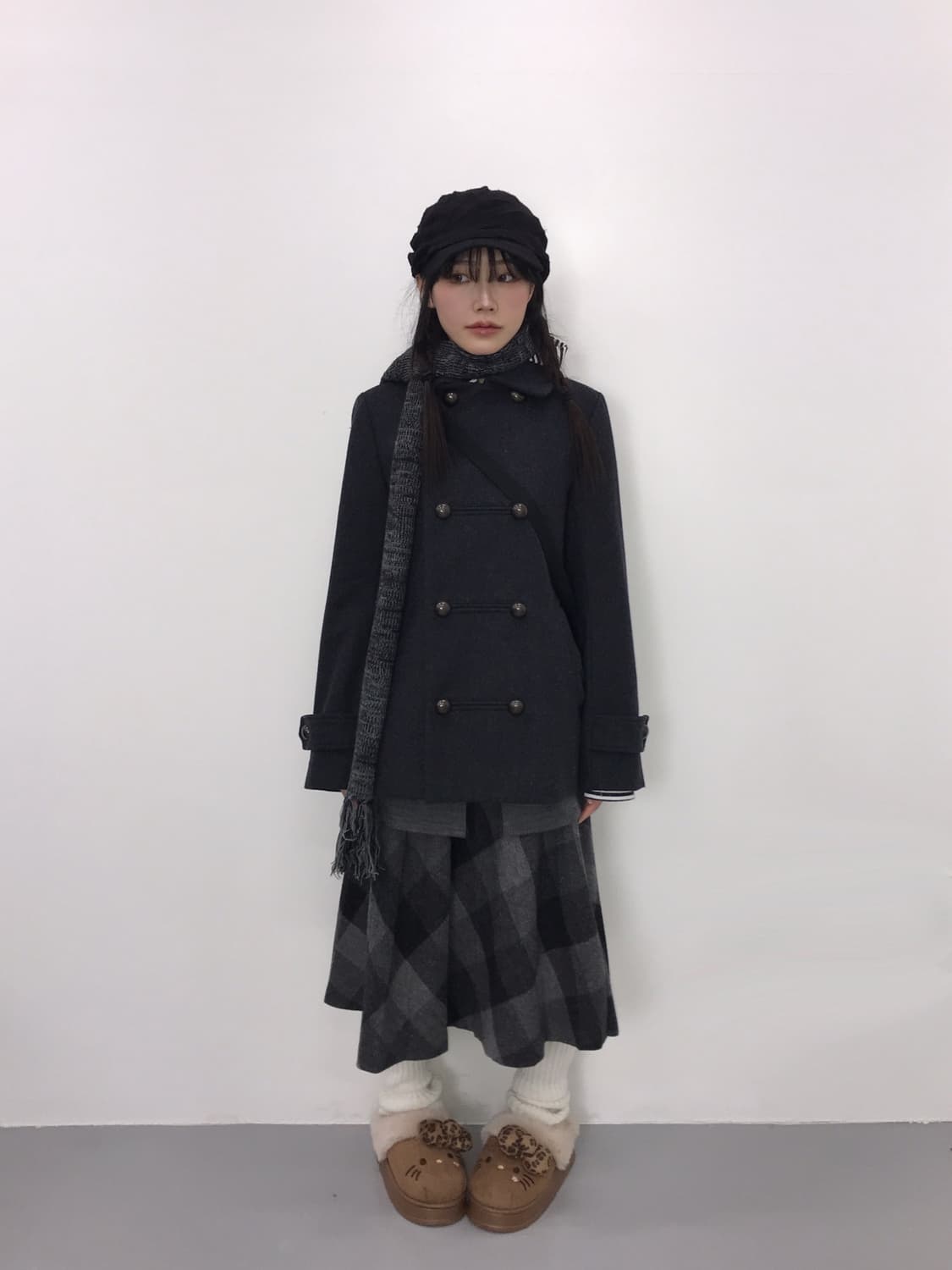 SUPER HAKKA Ribbon & Bell Button Coat 상품이미지2