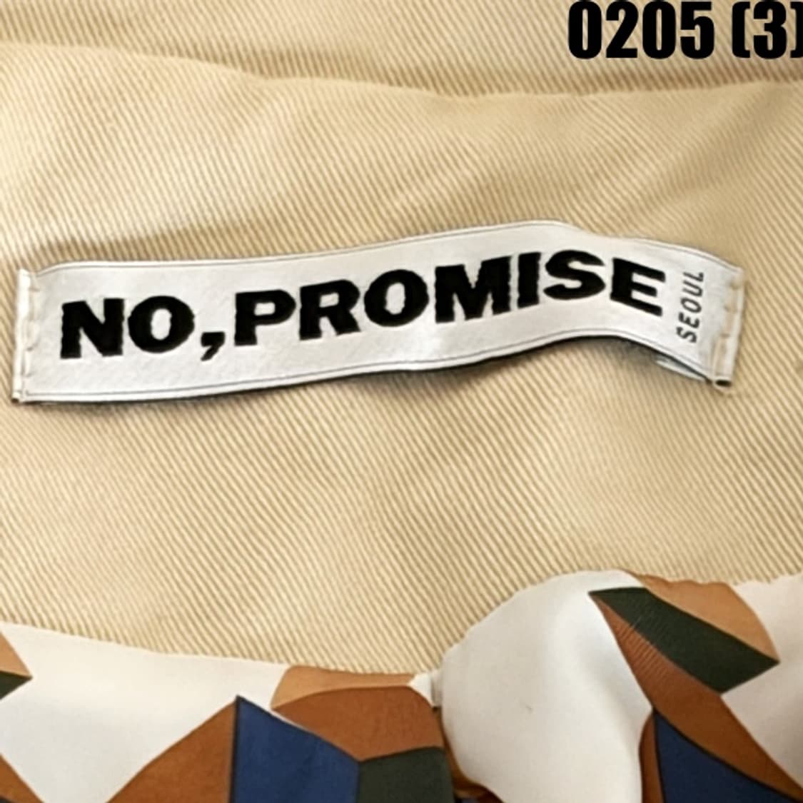 [실측확인] 빈티지 여성 베이지 트렌치 코트 0205(3) 상품이미지3