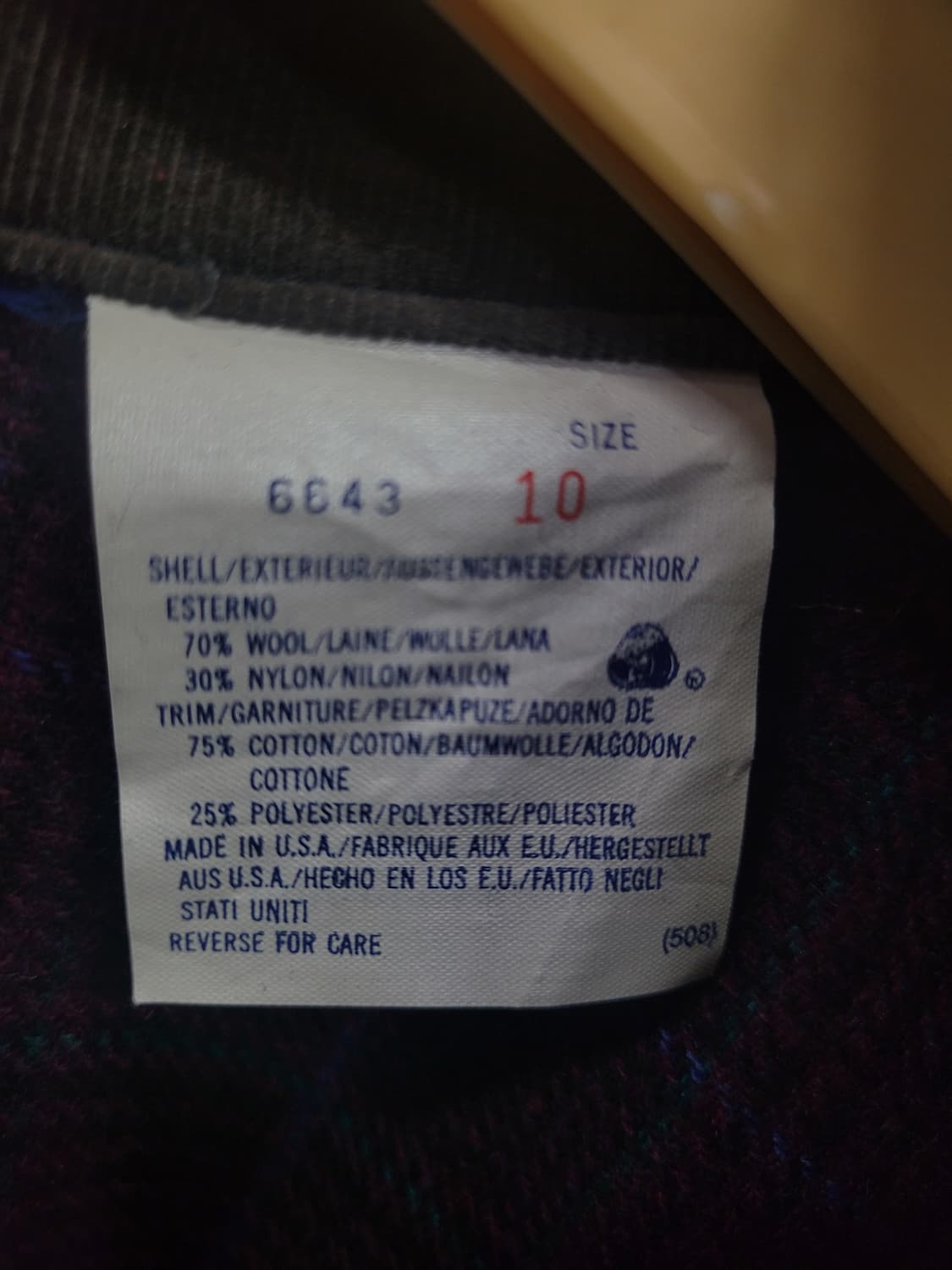 HUNTING WORLD 헌팅월드 USA 오버핏 울 셔츠 상품이미지5