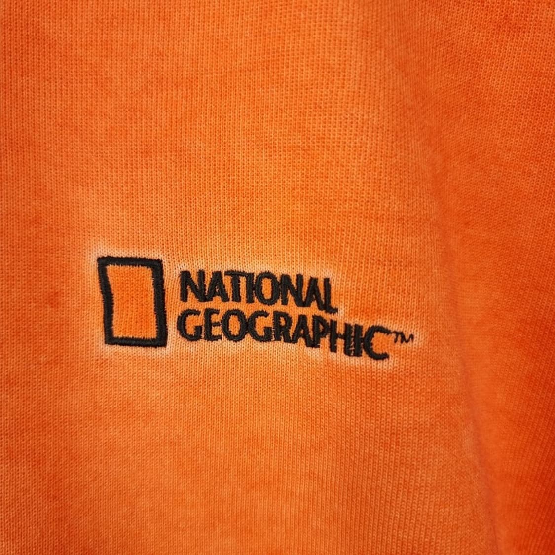 [네셔널지오그래픽] 빈티지 워시드 소매 포캣 맨투맨 오렌지 M19330 상품이미지7